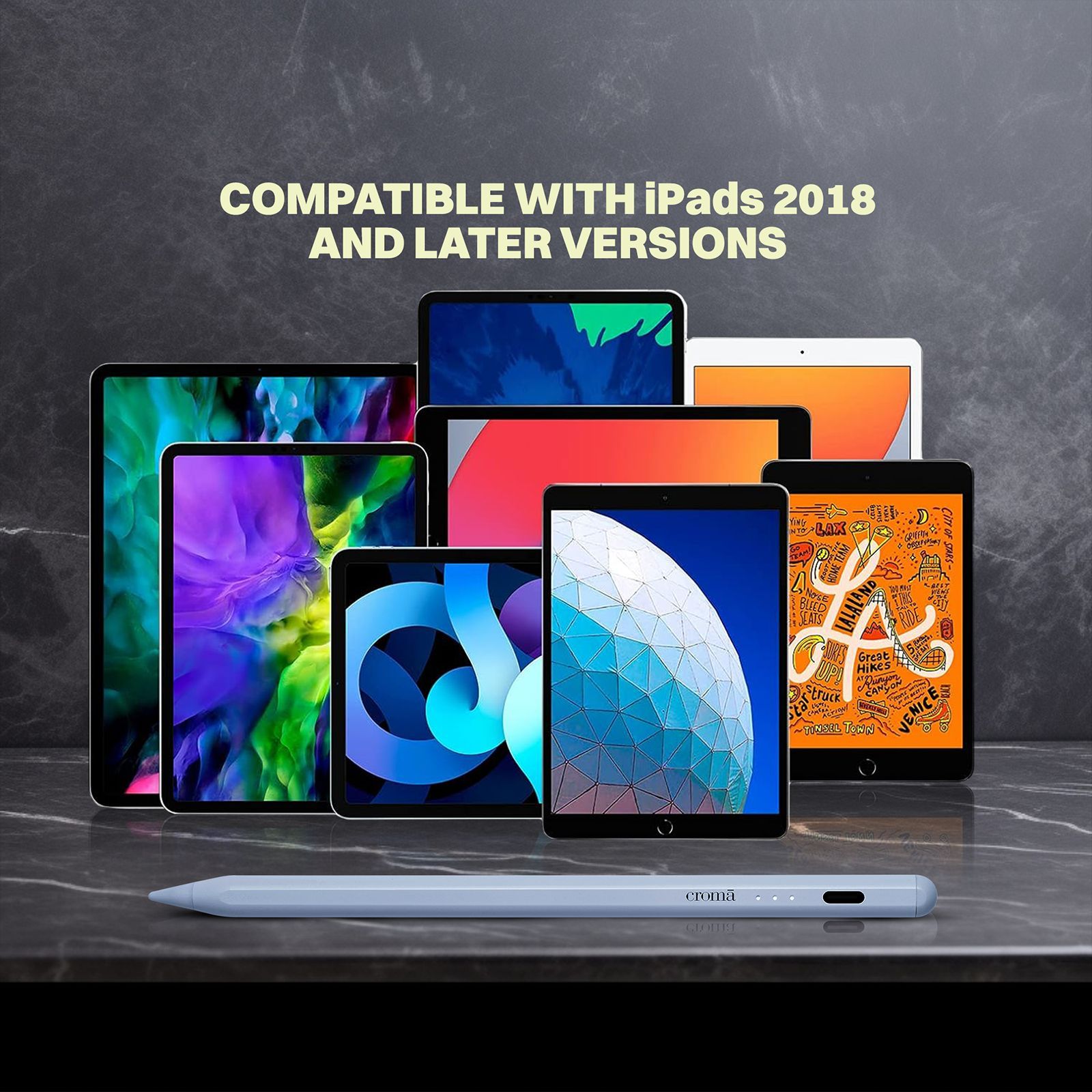 Croma Pencil For Apple iPad (Fast Charging, White) Croma Pencil For Apple iPad (Fast Charging, White)_6