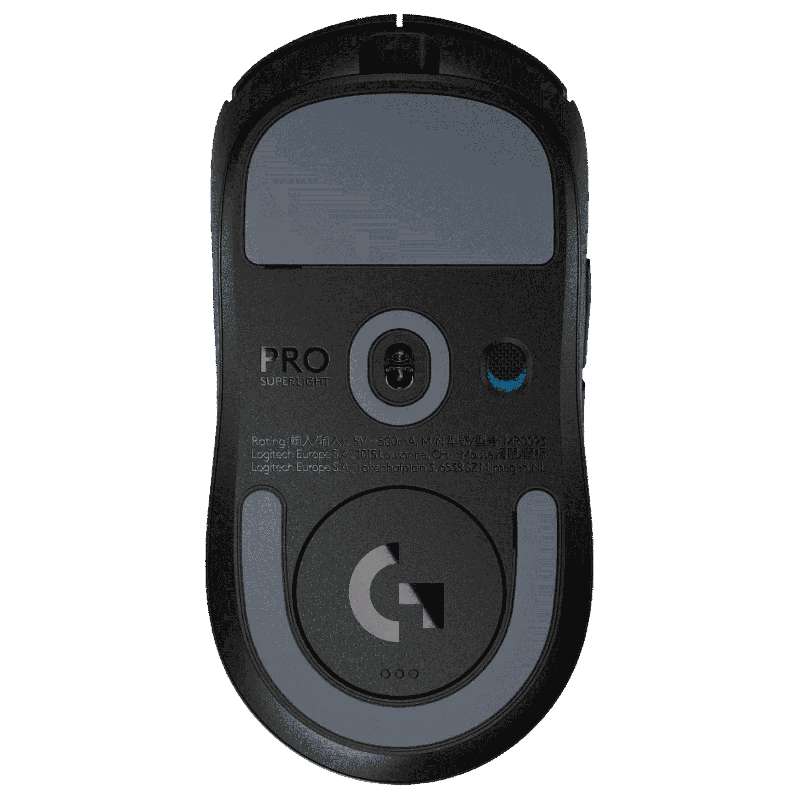 logitech Pro X Superlight 2 Rechargeable Wireless Optical Gaming Mouse with Lightforce Hybrid Switches (32000 DPI Adjustable, No Additive PTFE Feet, Black)_7