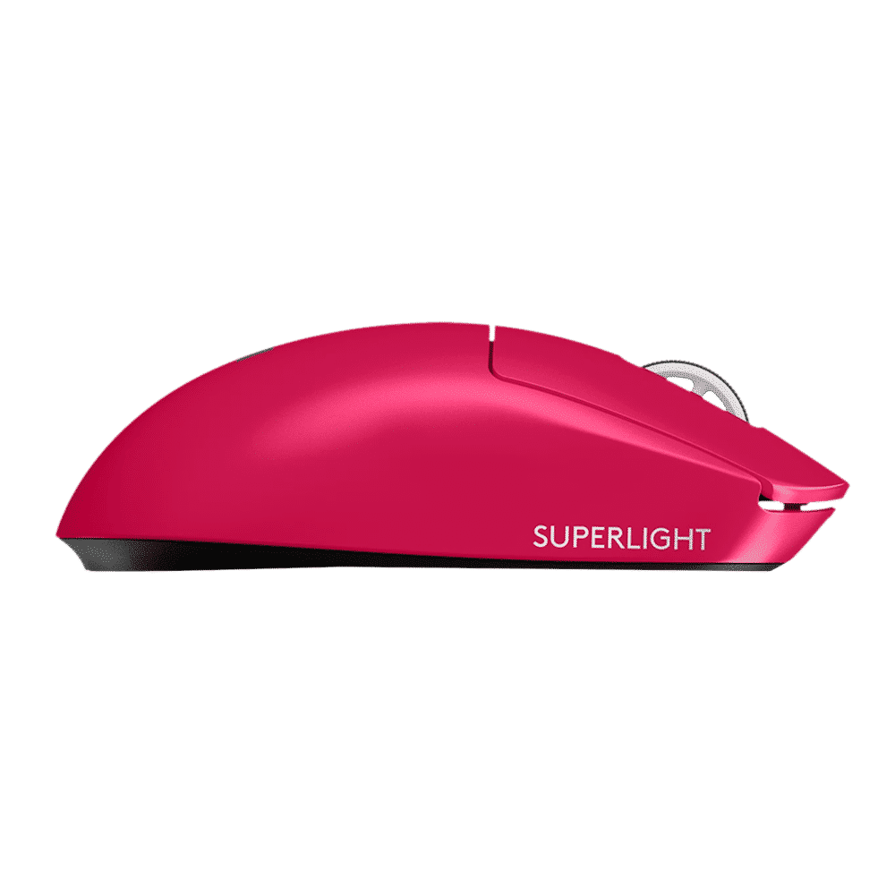 logitech Pro X Superlight 2 Rechargeable Wireless Optical Gaming Mouse with Lightforce Hybrid Switches (32000 DPI Adjustable, No Additive PTFE Feet, Pink)_12