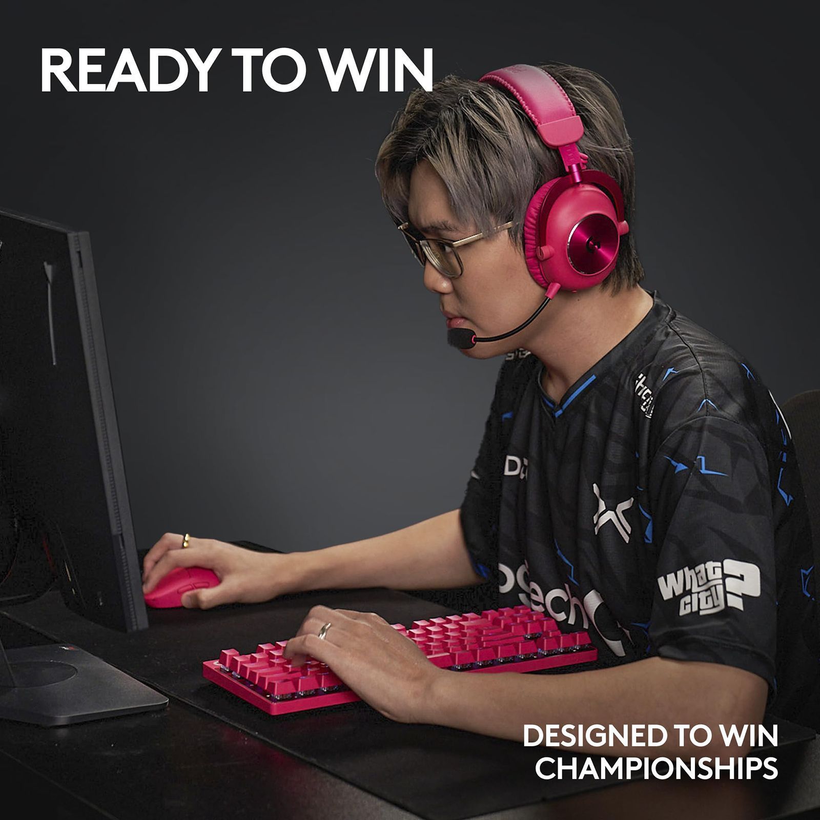 logitech Pro X Superlight 2 Rechargeable Wireless Optical Gaming Mouse with Lightforce Hybrid Switches (32000 DPI Adjustable, No Additive PTFE Feet, Pink)_9