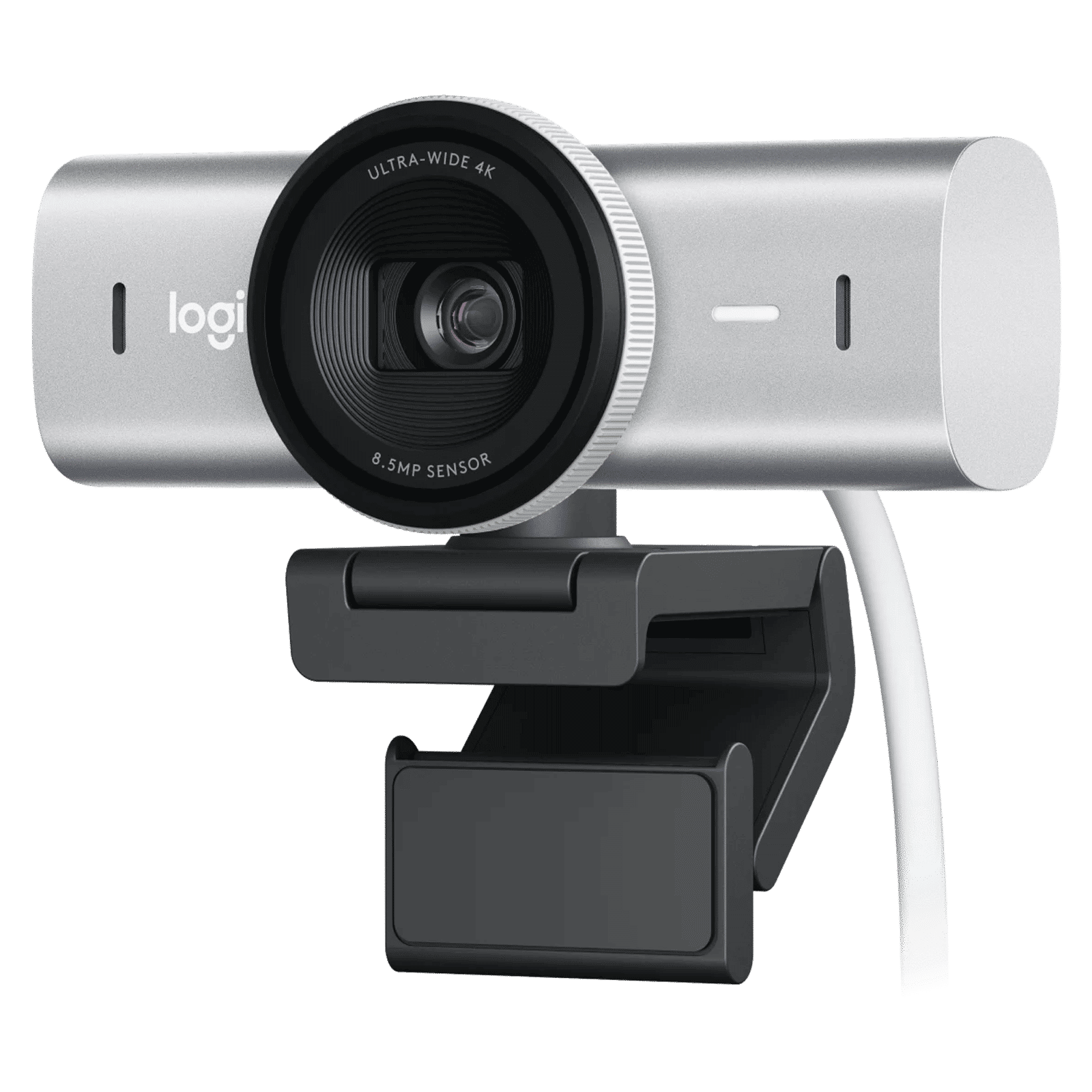logitech MX Brio USB 8.5 MP Web Cam (AI Image Enhancement, 960-001561, Pale Gray)_2