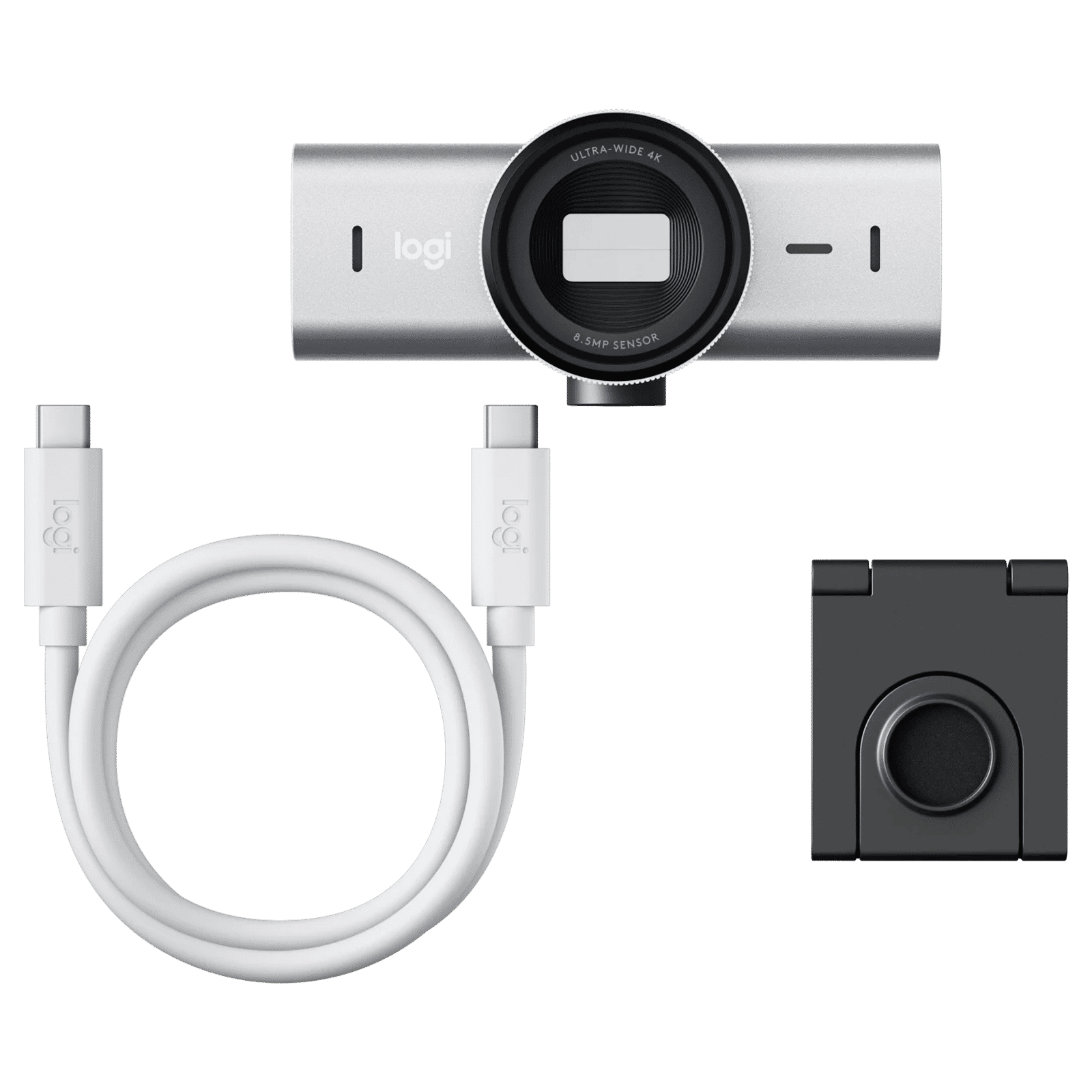 logitech MX Brio USB 8.5 MP Web Cam (AI Image Enhancement, 960-001561, Pale Gray)_5