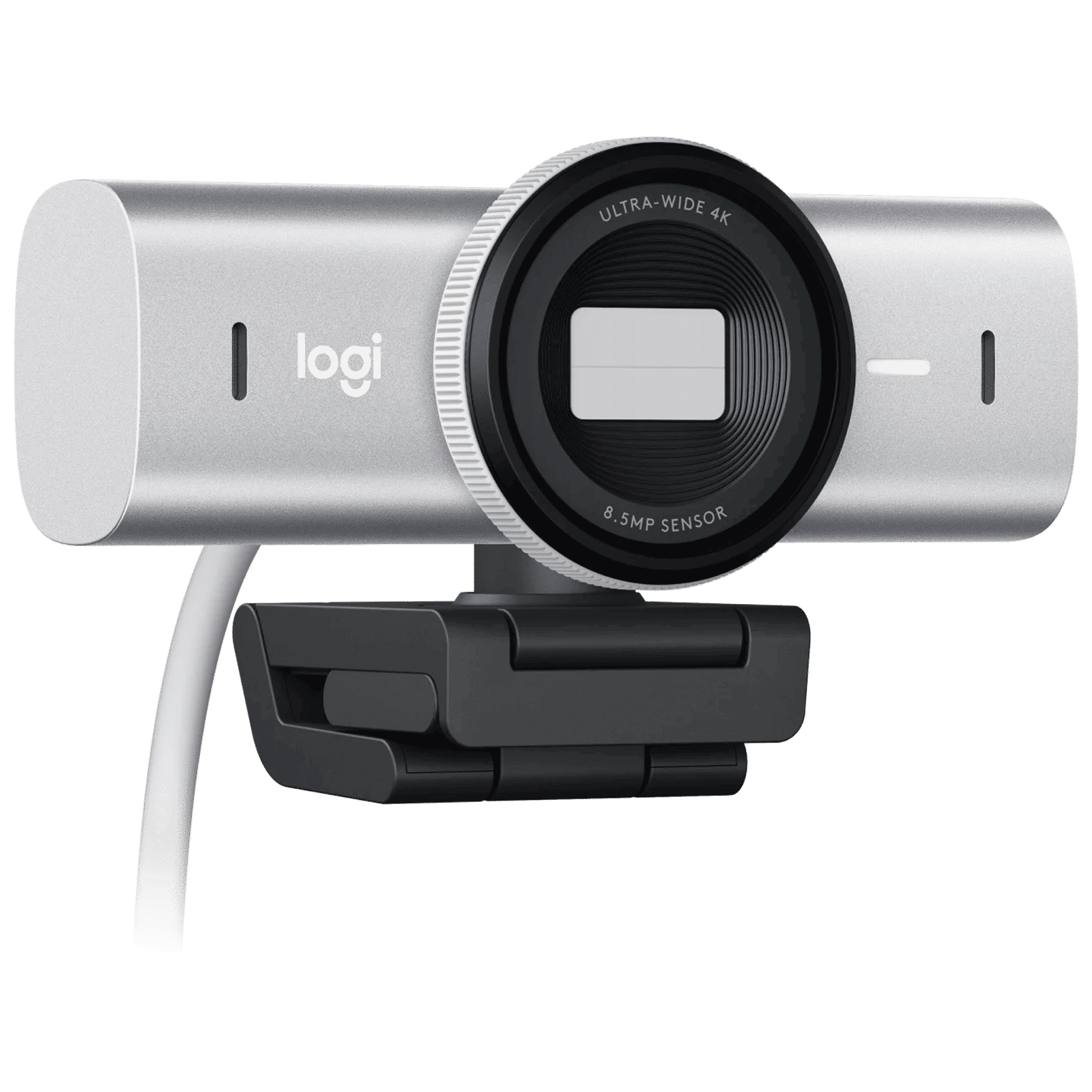 logitech MX Brio USB 8.5 MP Web Cam (AI Image Enhancement, 960-001561, Pale Gray)_1