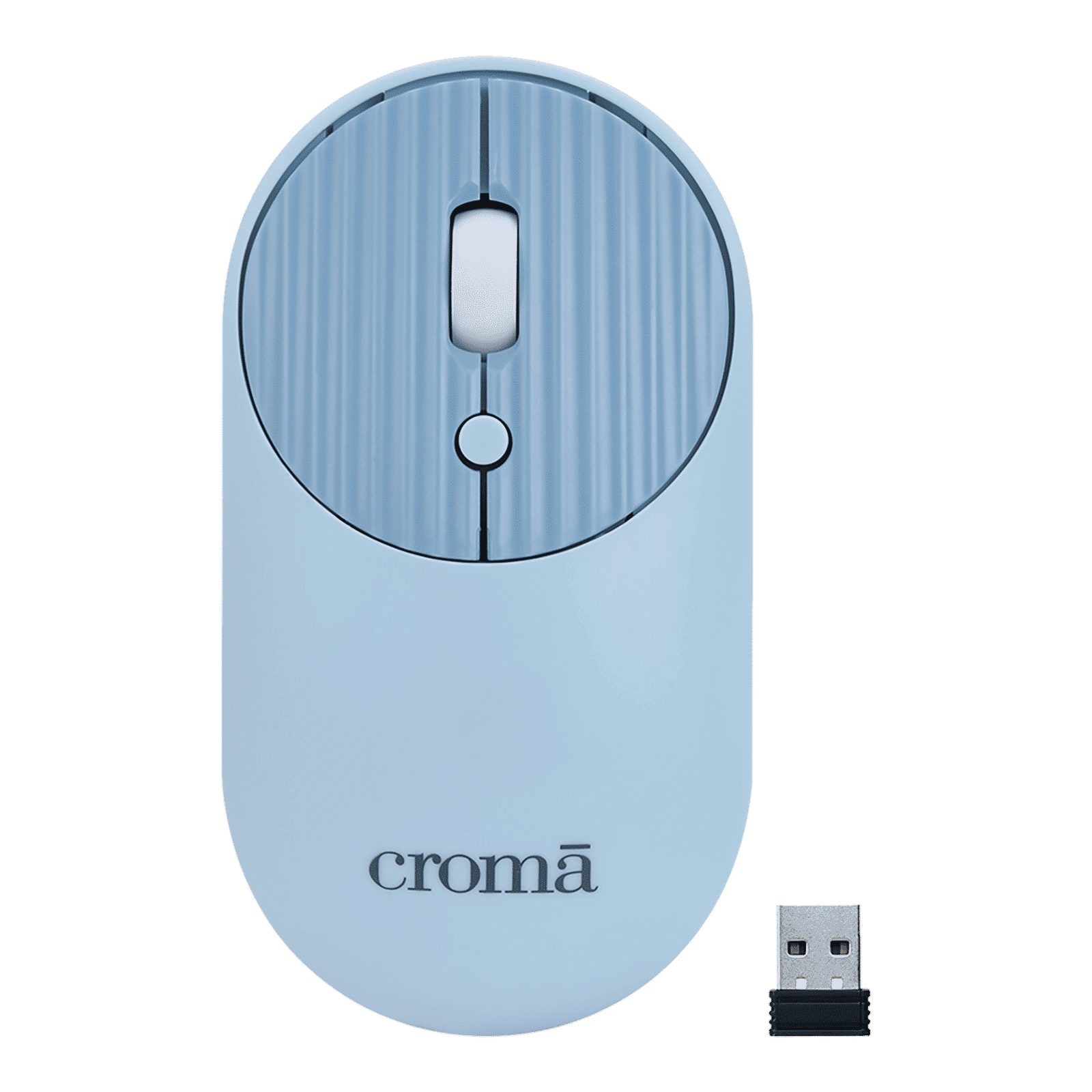 Croma 2.4 GHz Wireless Optical Mouse with Power Saving Feature (1600 DPI Adjustable, Ambidextrous Design, Blue) Croma 2.4 GHz Wireless Optical Mouse with Power Saving Feature (1600 DPI Adjustable, Ambidextrous Design, Blue)_6