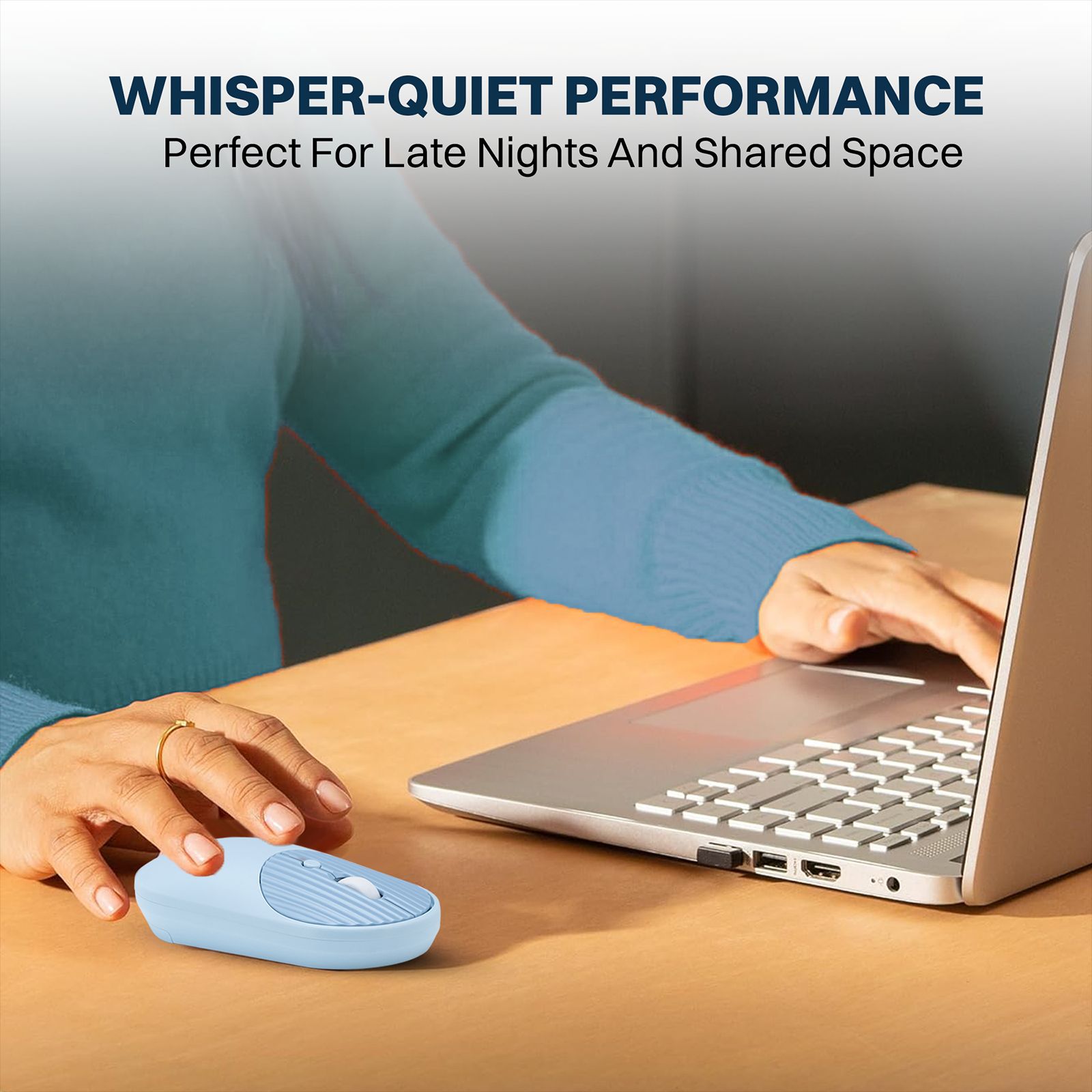 Croma 2.4 GHz Wireless Optical Mouse with Power Saving Feature (1600 DPI Adjustable, Ambidextrous Design, Blue) Croma 2.4 GHz Wireless Optical Mouse with Power Saving Feature (1600 DPI Adjustable, Ambidextrous Design, Blue)_8