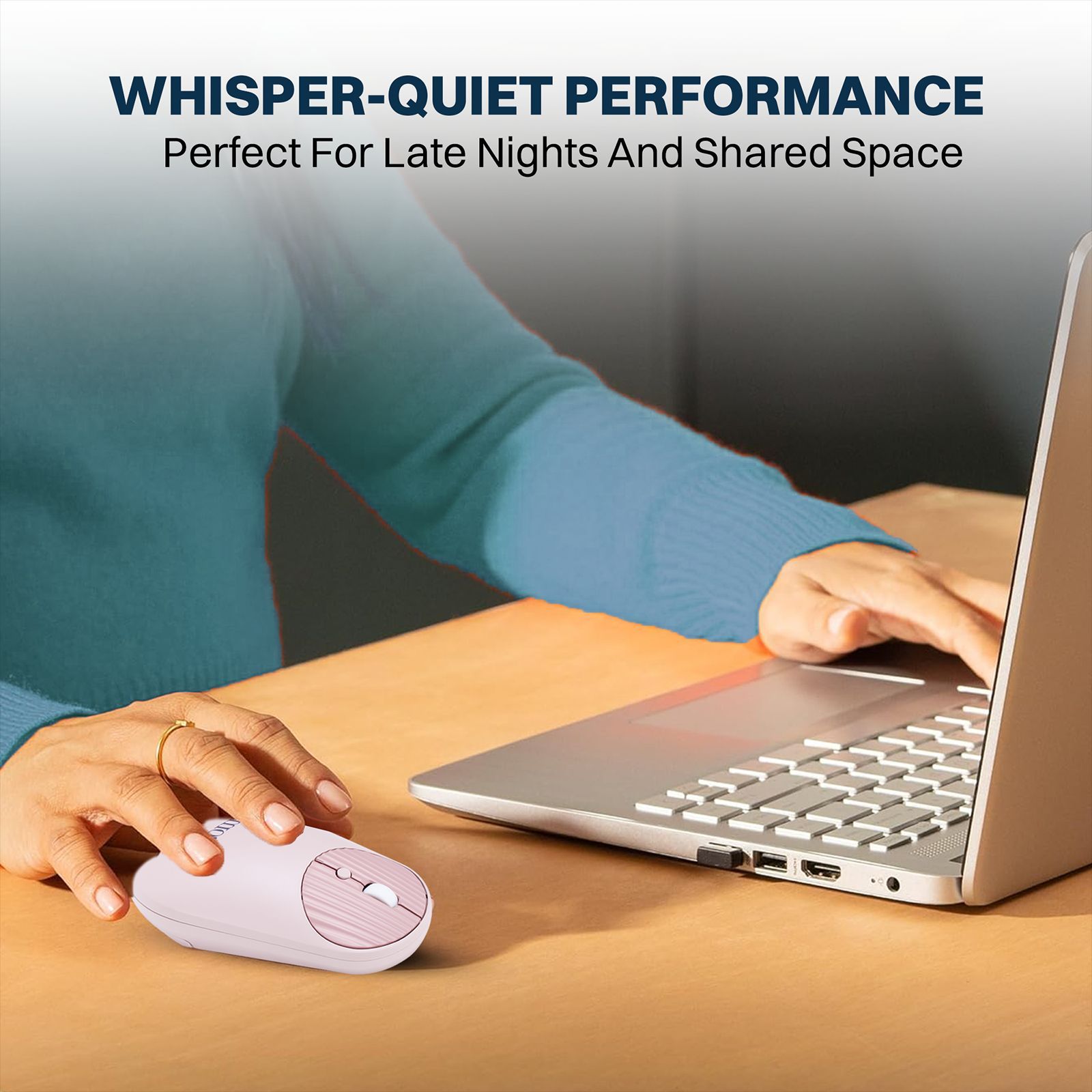 Croma 2.4 GHz Wireless Optical Mouse with Power Saving Feature (1600 DPI Adjustable, Ambidextrous Design, Pink) Croma 2.4 GHz Wireless Optical Mouse with Power Saving Feature (1600 DPI Adjustable, Ambidextrous Design, Pink)_8