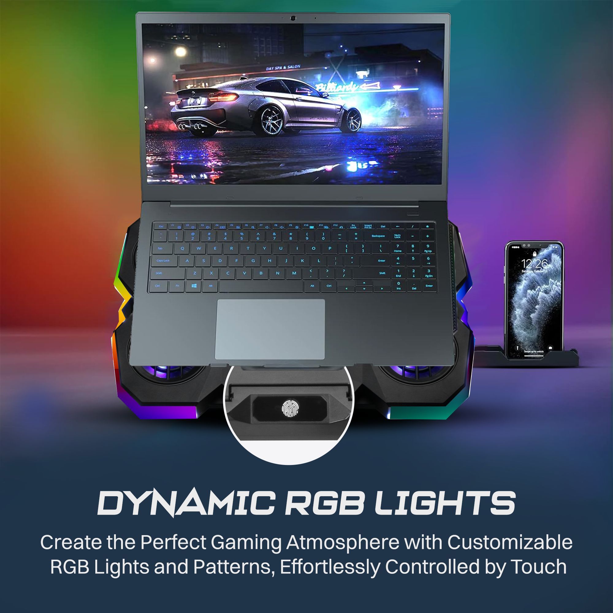 Croma Gaming Cooling Pad For Laptops (Electrothermal Cooling Technology, Black) Croma Gaming Cooling Pad For Laptops (Electrothermal Cooling Technology, Black)_9