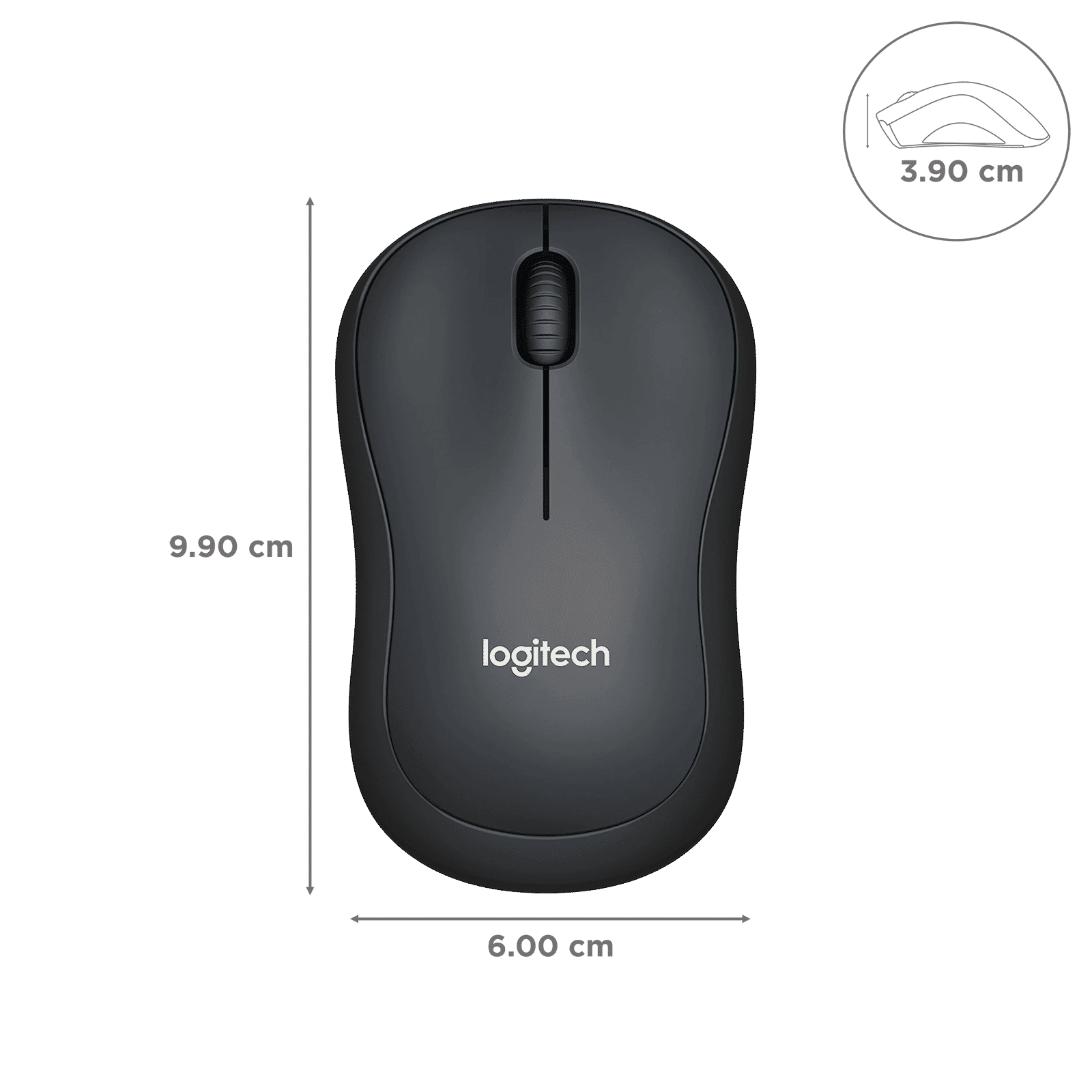 logitech M220 Wireless Optical Mouse with Silent Click Buttons (1000 DPI, Ambidextrous Design, Charcoal Black)_3