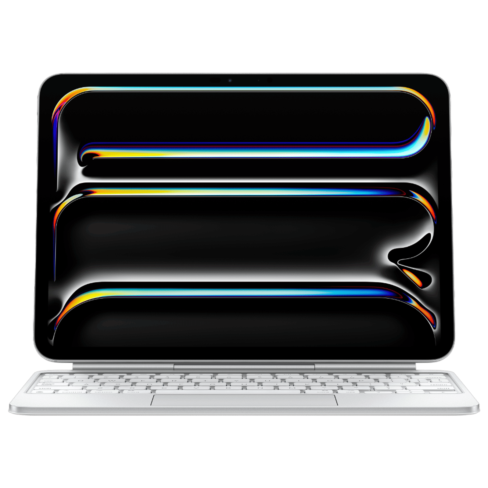 Apple Magic Keyboard for iPad Pro 11 Inch (M4) with Touchpad (Multi Touch Gestures, White)_1