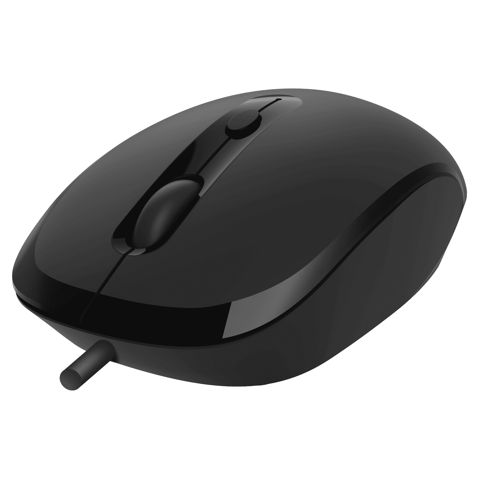 Croma Wired Optical Mouse with 4 Buttons (2400 DPI Adjustable, Ambidextrous Design, Black)_4