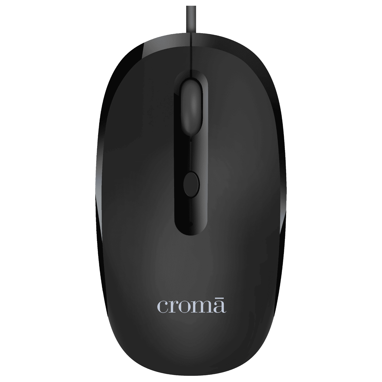 Croma Wired Optical Mouse with 4 Buttons (2400 DPI Adjustable, Ambidextrous Design, Black)_1