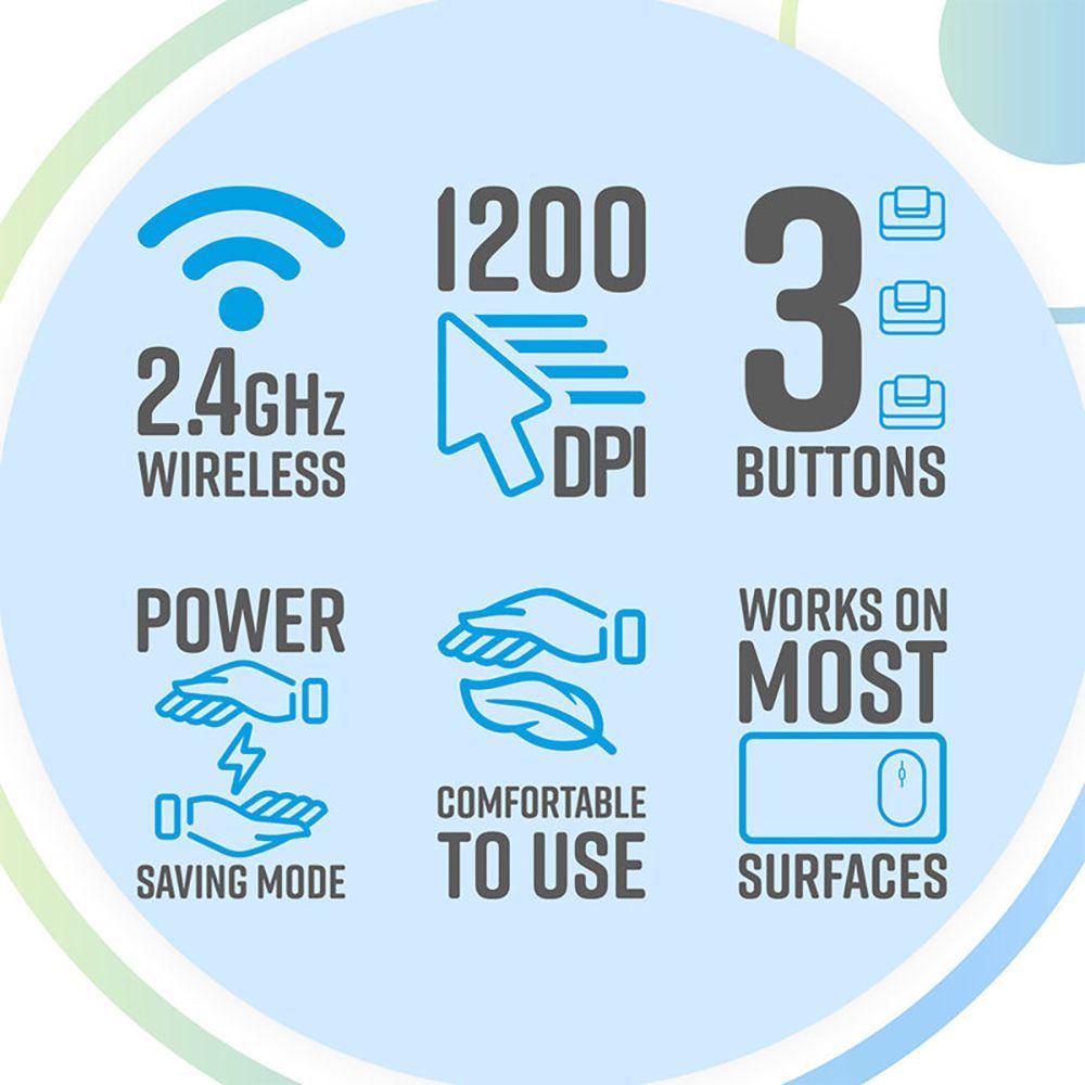 Zebronics Zeb-Haze 2.4GHz Wireless Optical Mouse with 1 Million Click Cycles (1200 DPI Adjustable, Power Saving Mode, Blue) Zebronics Zeb-Haze 2.4GHz Wireless Optical Mouse with 1 Million Click Cycles (1200 DPI Adjustable, Power Saving Mode, Blue)_9