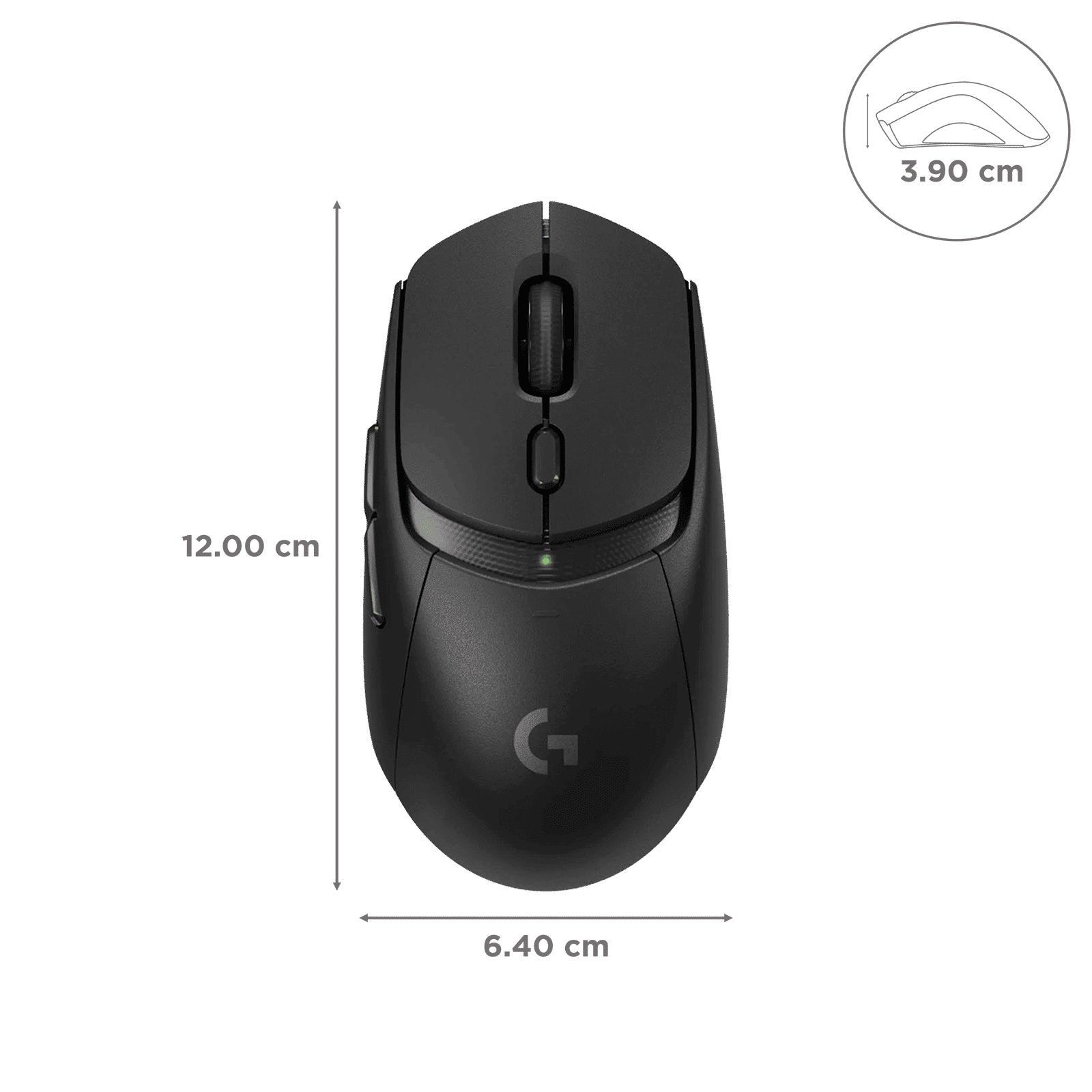 logitech G309 LIGHTSPEED Wireless Optical Gaming Mouse with Customizable Buttons (25600 DPI Adjustable, Mechanical Switch Design, Black)_2