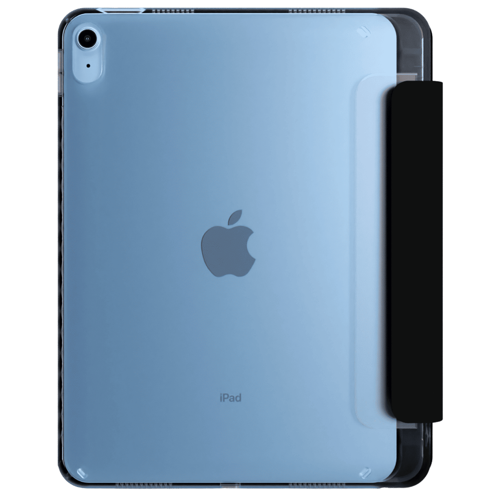 Croma Three Fold Smart Cover for Apple iPad Air 13 Inch (Shockproof Design, Black)_3