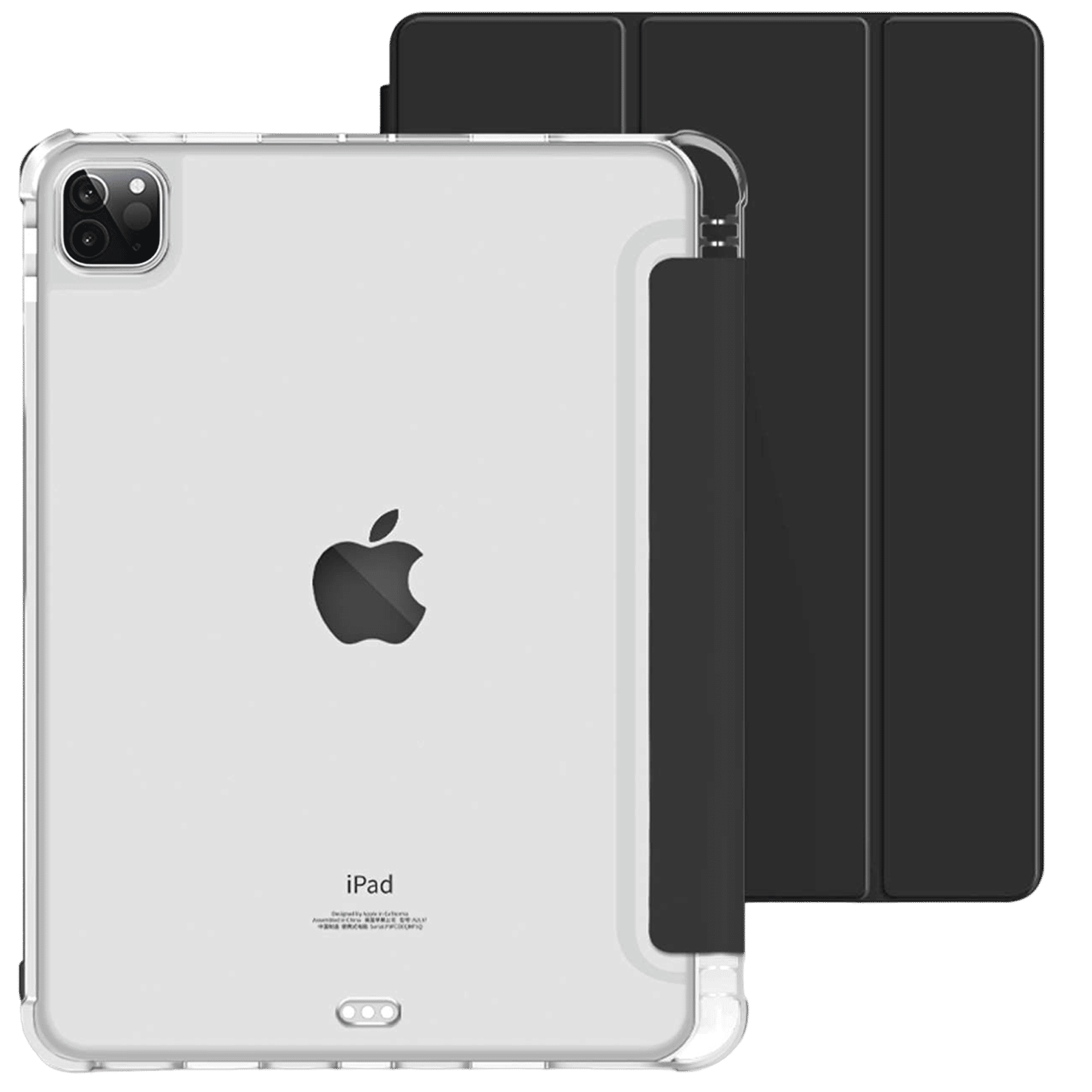 Croma Three Fold Smart Cover for Apple iPad Pro 13 Inch (Shockproof Design, Black) Croma Three Fold Smart Cover for Apple iPad Pro 13 Inch (Shockproof Design, Black)_1