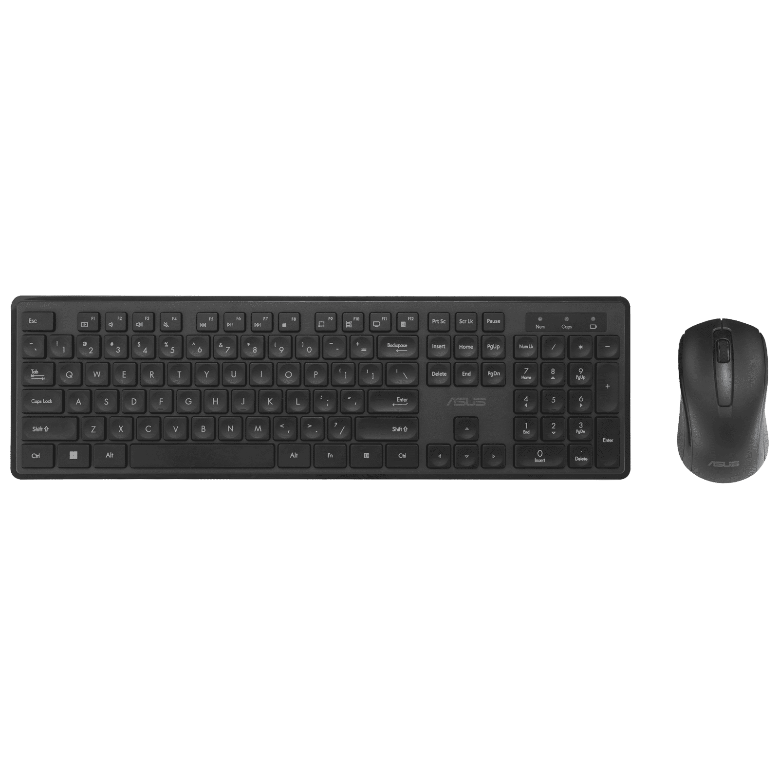 ASUS CW101 Wireless Keyboard & Mouse Combo (12 Hot Keys, 1000 DPI, Laser-engraved Keycaps, Black) ASUS CW101 Wireless Keyboard & Mouse Combo (12 Hot Keys, 1000 DPI, Laser-engraved Keycaps, Black)_1