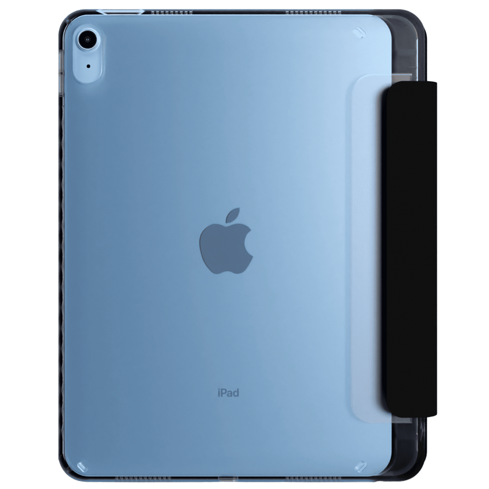 Croma Full Case Cover for Apple iPad Air 11 Inch (Smart Three-fold Design, Black)_3