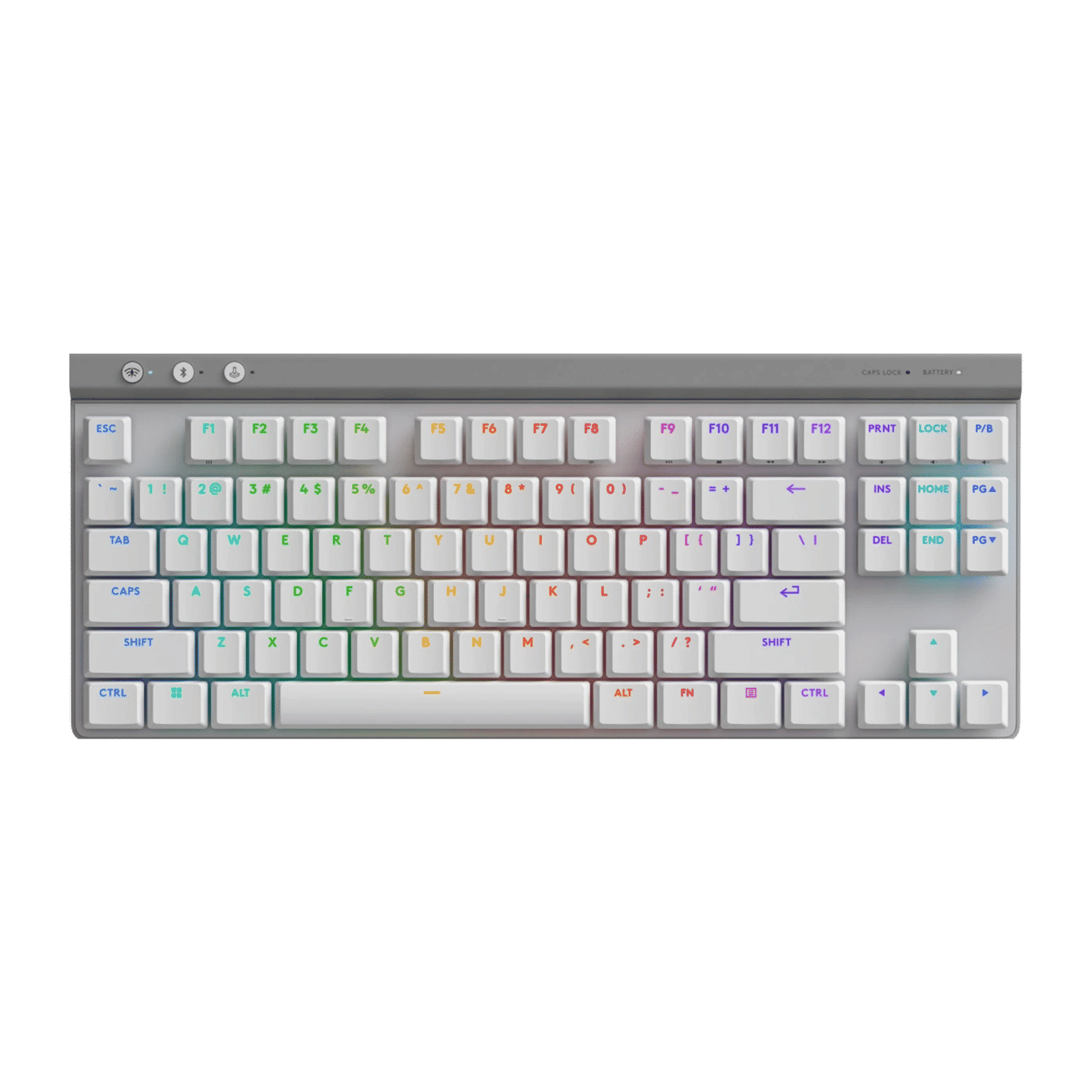 logitech G515 LIGHTSPEED TKL Rechargeable Wireless Gaming Keyboard with Tri-mode Connectivity (GL Mechanical Switches, White)_1