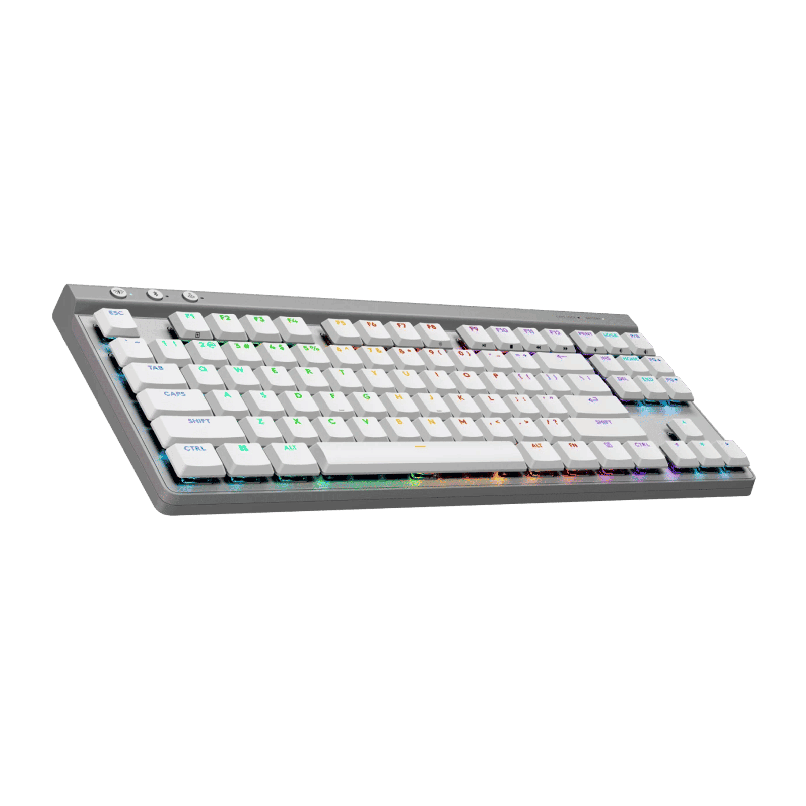 logitech G515 LIGHTSPEED TKL Rechargeable Wireless Gaming Keyboard with Tri-mode Connectivity (GL Mechanical Switches, White)_7