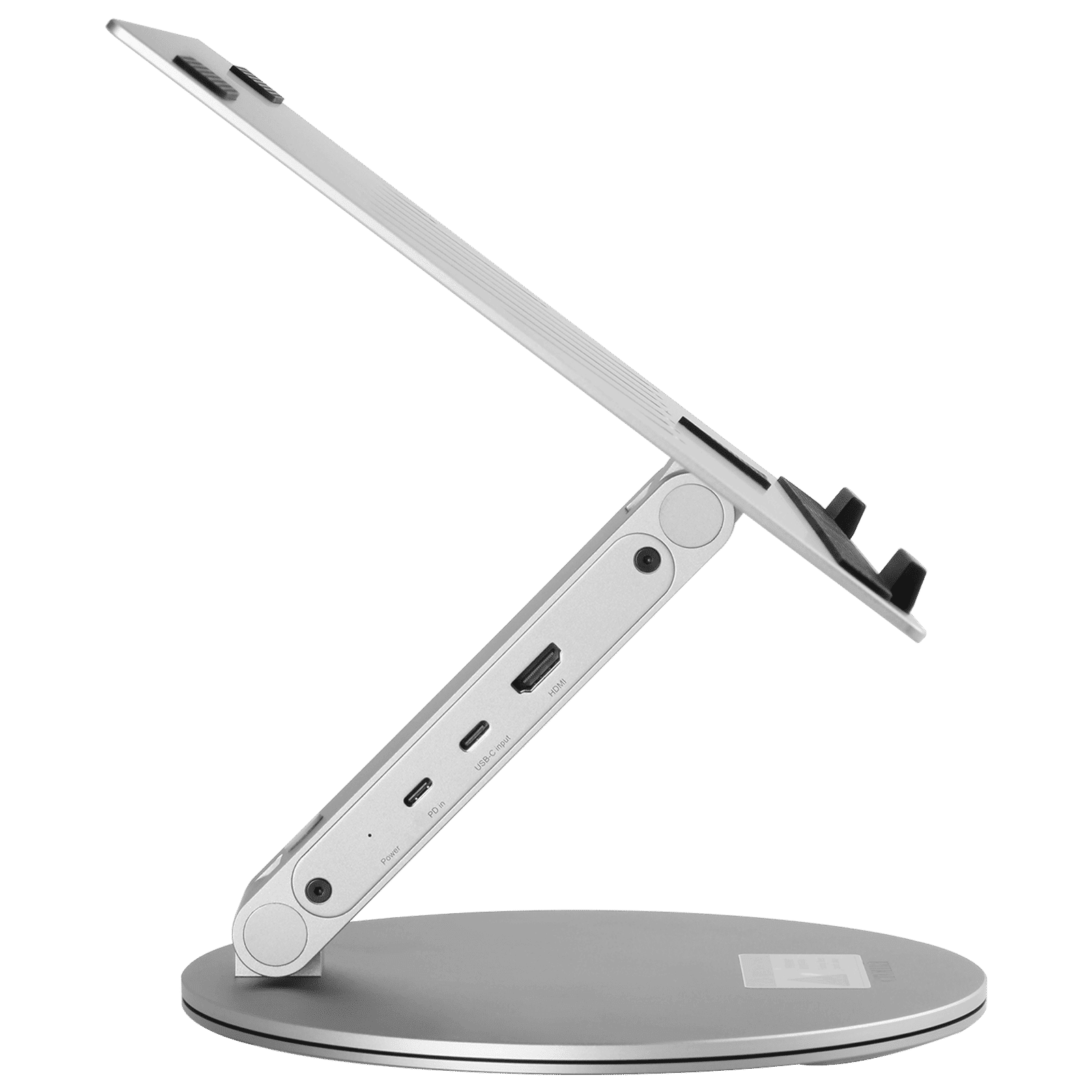 Croma Stand For Laptops Up to 15.6 Inch (Built-in Type-C hub, Silver) Croma Stand For Laptops Up to 15.6 Inch (Built-in Type-C hub, Silver)_4