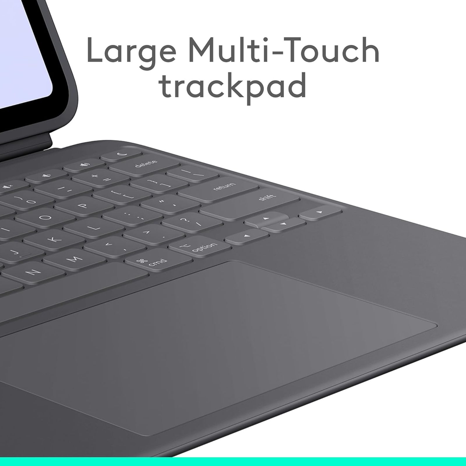 logitech Combo Touch Detachable Keyboard for Apple iPad Air 13 Inch Tablets with Touchpad (Flexible Kickstand, Graphite)_5