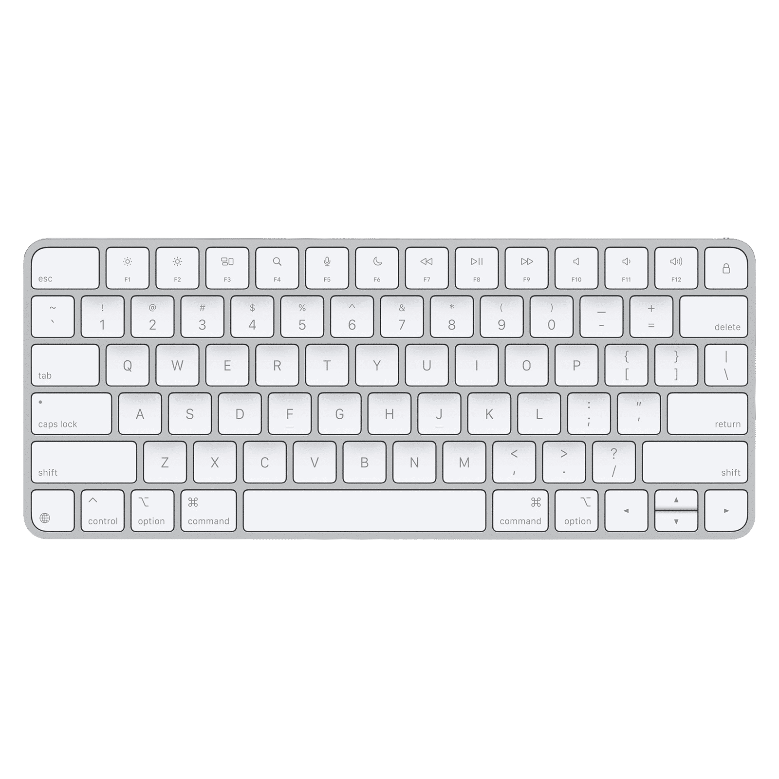 Apple Magic Rechargeable Bluetooth Wireless Keyboard with Multimedia Keys (Pair & Charge, White)_1