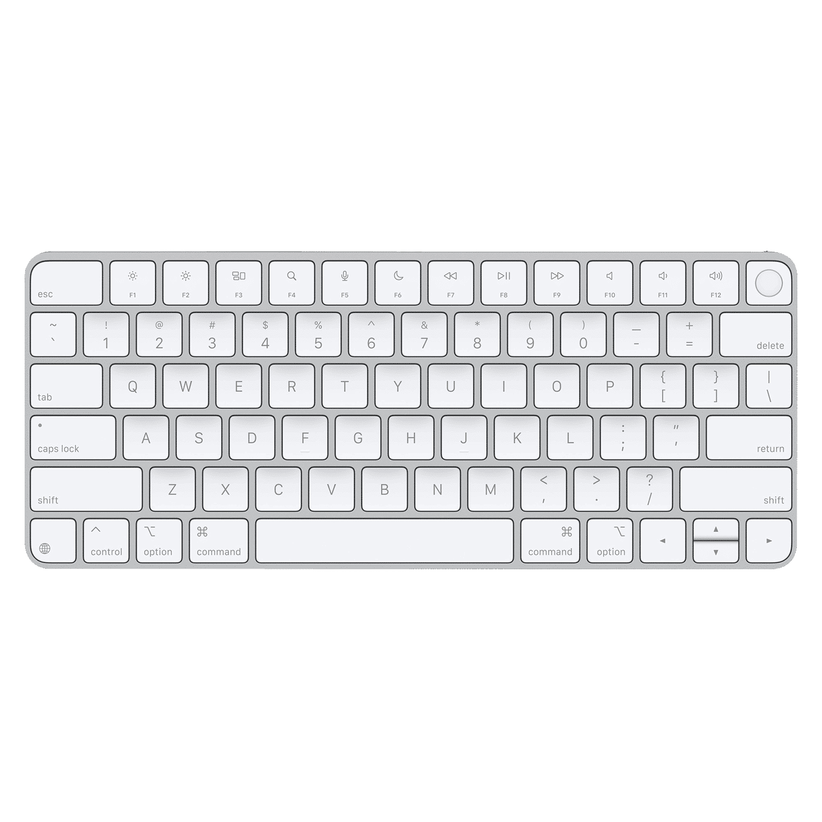 Apple Magic Rechargeable Bluetooth Wireless Keyboard with Multimedia Keys (Touch ID, White) Apple Magic Rechargeable Bluetooth Wireless Keyboard with Multimedia Keys (Touch ID, White)_1
