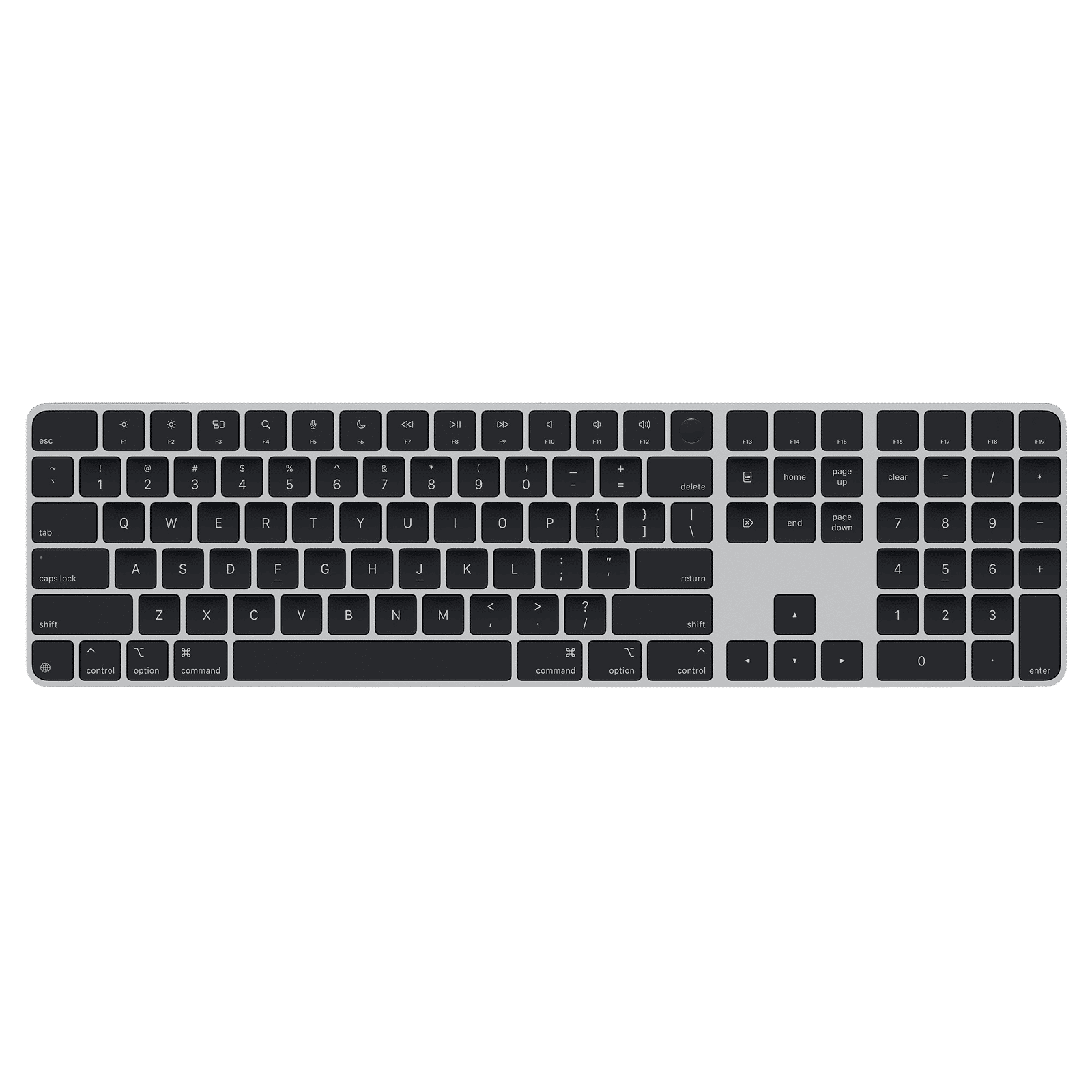 Apple Magic Rechargeable Bluetooth Wireless Keyboard with Dedicated Multimedia Keys (Pair & Charge, Black)_1