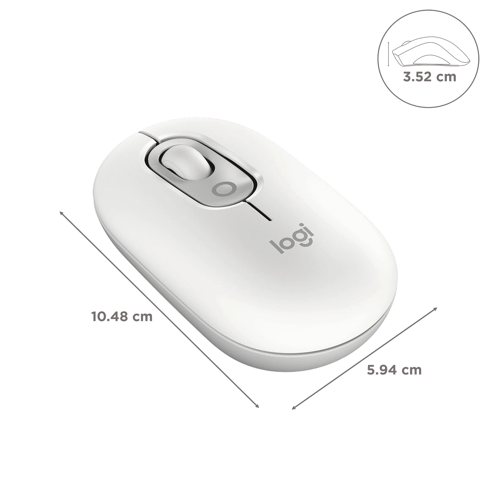 logitech POP Bluetooth Wireless Optical Performance Mouse with Emoji Software (4000 DPI Adjustable, 3 Easy Switch Channels, Off White) logitech POP Bluetooth Wireless Optical Performance Mouse with Emoji Software (4000 DPI Adjustable, 3 Easy Switch Channels, Off White)_3