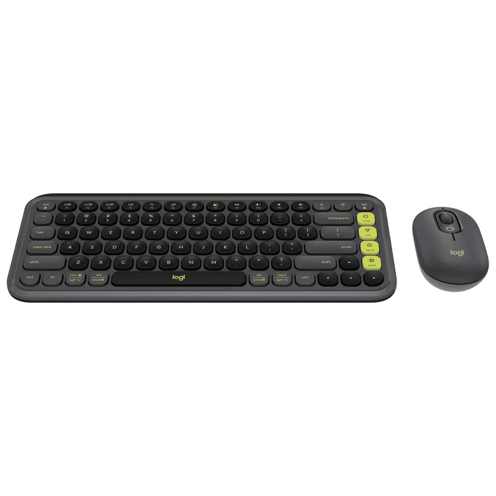 logitech POP Icon Wireless Keyboard & Mouse Combo (400DPI, Made with Recycled Plastic, Graphite and Green) logitech POP Icon Wireless Keyboard & Mouse Combo (400DPI, Made with Recycled Plastic, Graphite and Green)_3