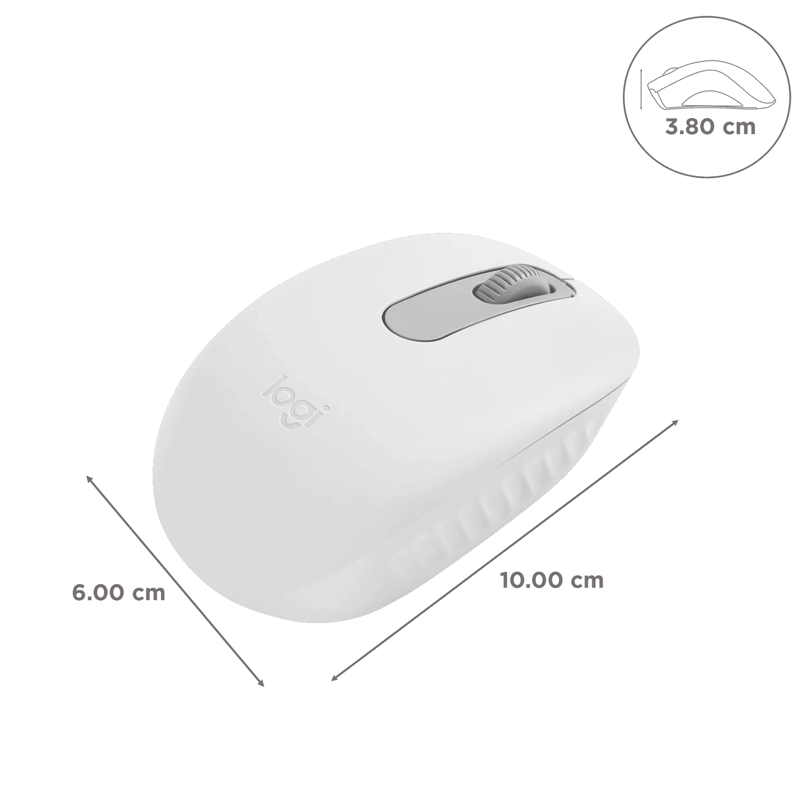 logitech M196 Bluetooth Wireless Optical Performance Mouse with Line-by-Line Scrolling (1000 DPI, Bluetooth Low Energy Technology, Off White)_3