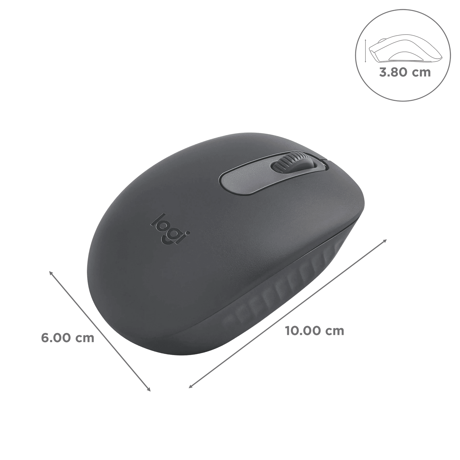 logitech M196 Bluetooth Wireless Optical Performance Mouse with Line-by-Line Scrolling (1000 DPI, Bluetooth Low Energy Technology, Graphite)_3
