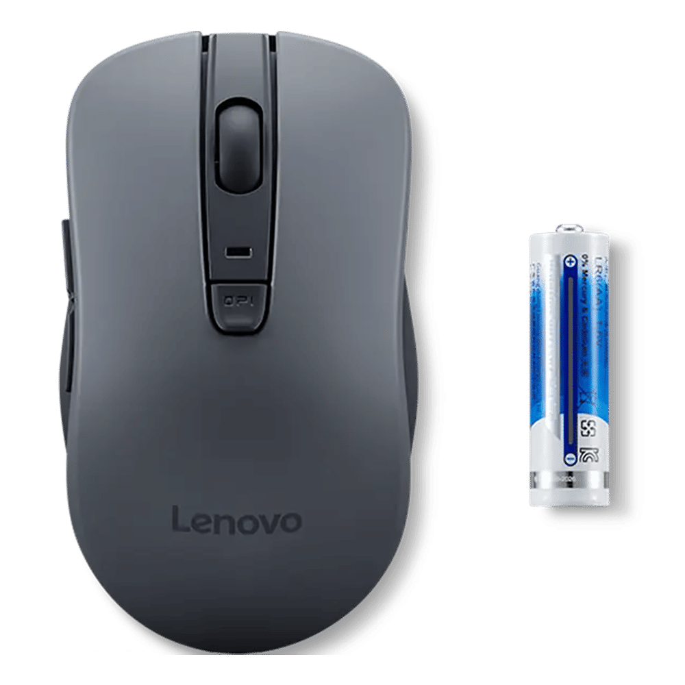 Lenovo WL310 Bluetooth 5.0 Wireless Optical Performance Mouse with 2 Way Scroll Wheel (1600 DPI Adjustable, DPI LED Indicator, Grey)_7