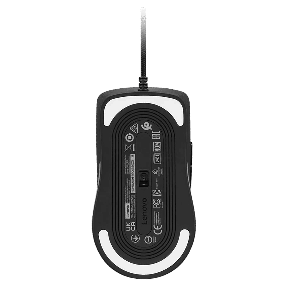 Lenovo M210 Wired RGB Gaming Mouse with 3 Zone RGB Lighting (8000 DPI Adjustable, 4 Levels DPI Switch, Black)_6
