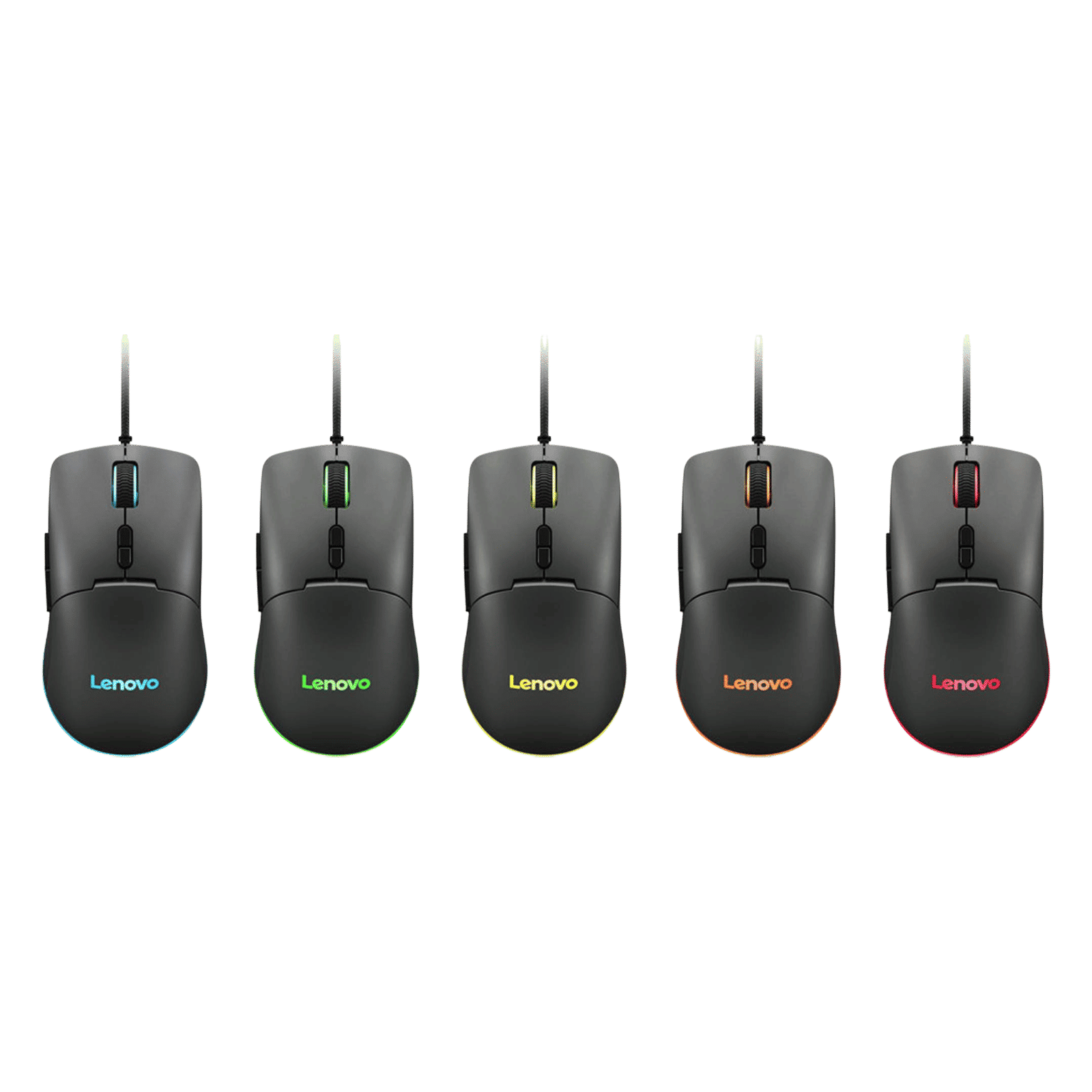 Lenovo M210 Wired RGB Gaming Mouse with 3 Zone RGB Lighting (8000 DPI Adjustable, 4 Levels DPI Switch, Black)_7