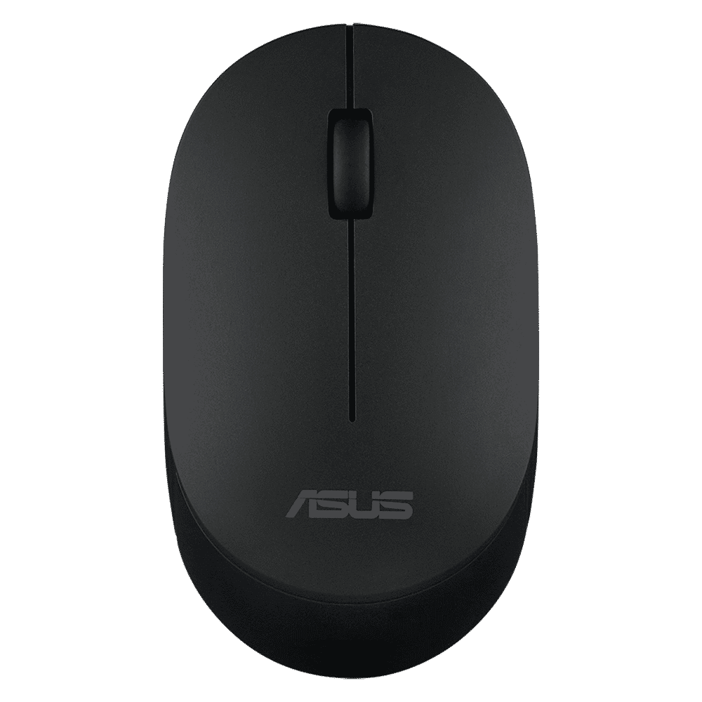 ASUS MW103-BLK Wireless Optical Mouse with Silent Click Buttons (1600 DPI, Ambidextrous Design, Black)_1