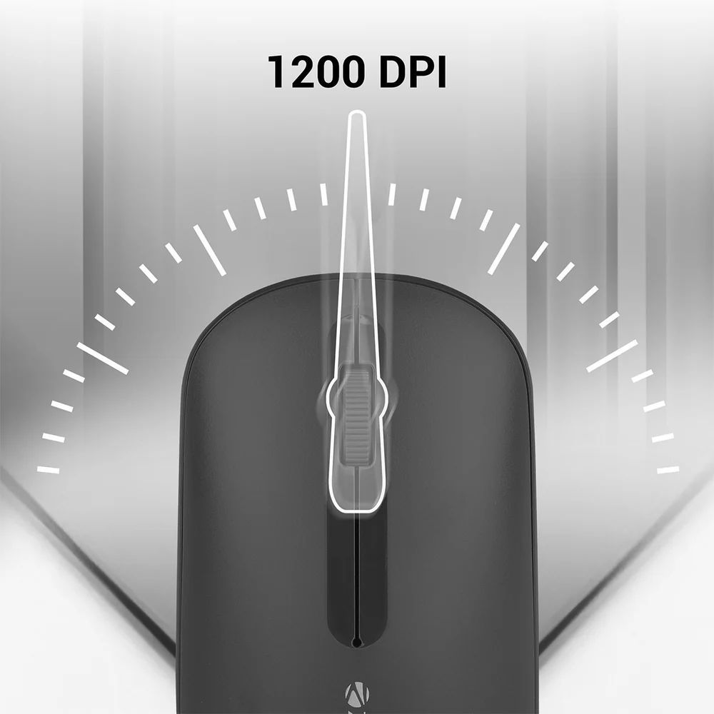 ZEBRONICS Zeb-Pulse Wireless Optical Mouse (1200 DPI, Dual Connectivity, Black) ZEBRONICS Zeb-Pulse Wireless Optical Mouse (1200 DPI, Dual Connectivity, Black)_7