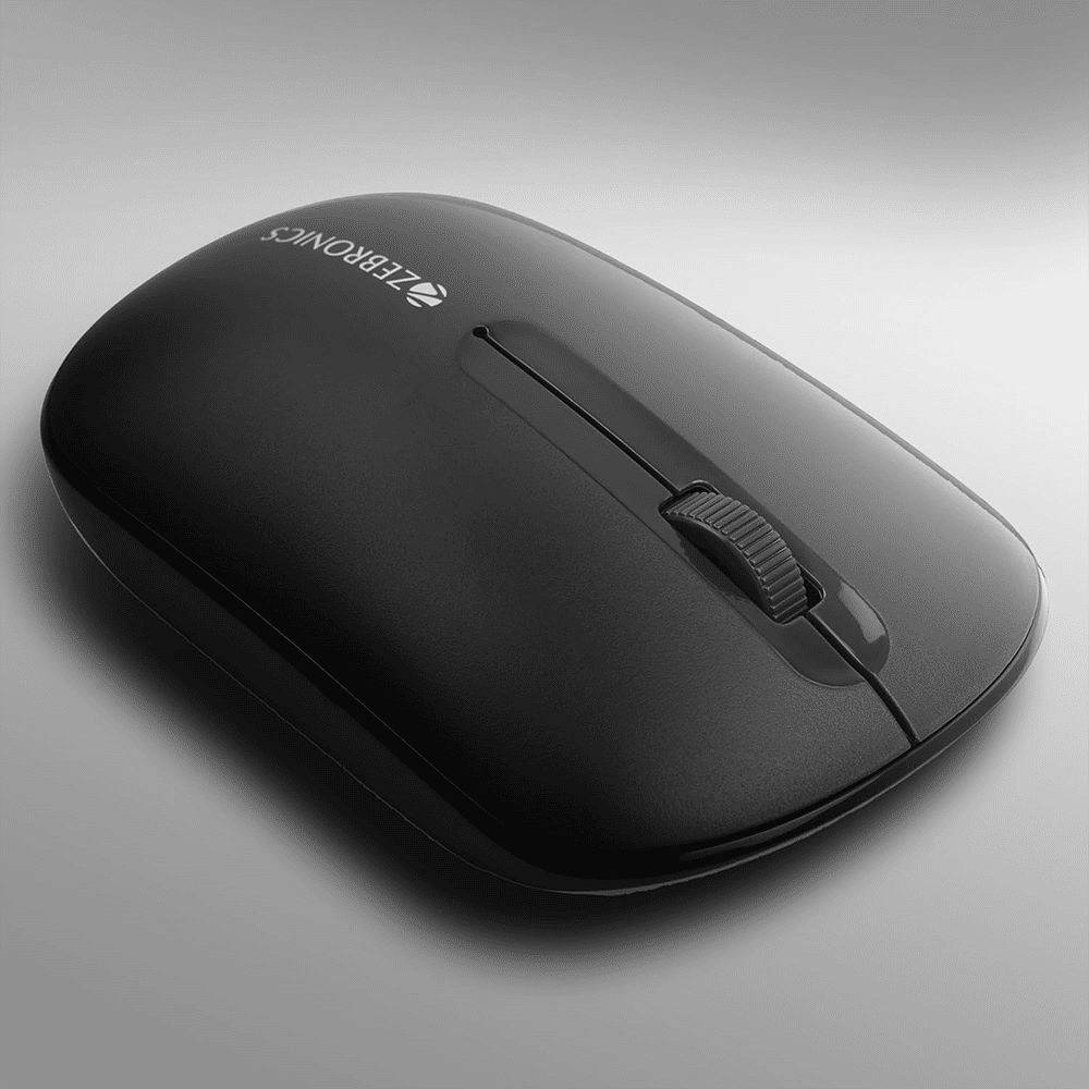ZEBRONICS Zeb-Pulse Wireless Optical Mouse (1200 DPI, Dual Connectivity, Black) ZEBRONICS Zeb-Pulse Wireless Optical Mouse (1200 DPI, Dual Connectivity, Black)_4