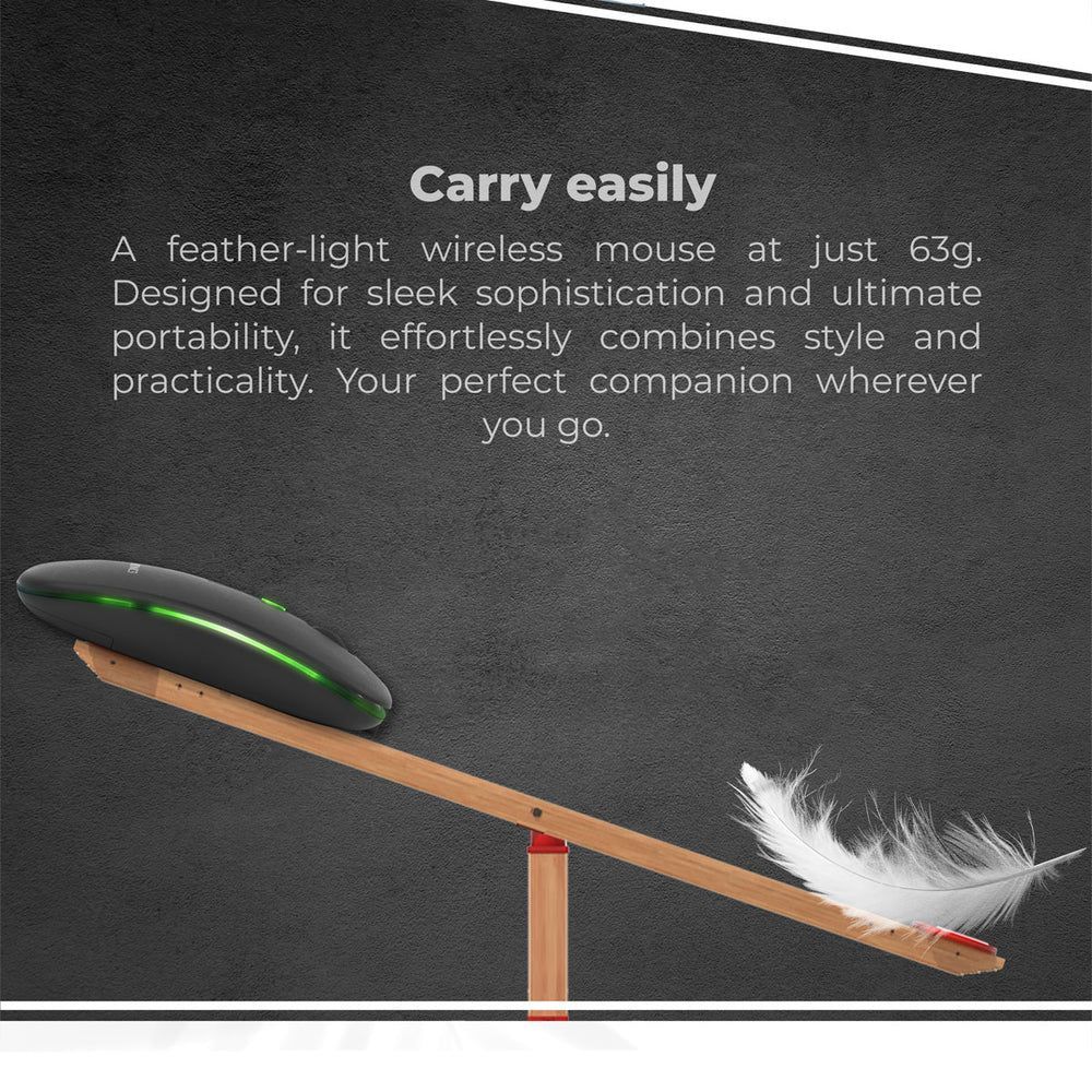 ZEBRONICS Zeb-Blanc Rechargeable Wireless Optical Mouse with Type C Adapter (1600 DPI, Silent Operation, Black)_7