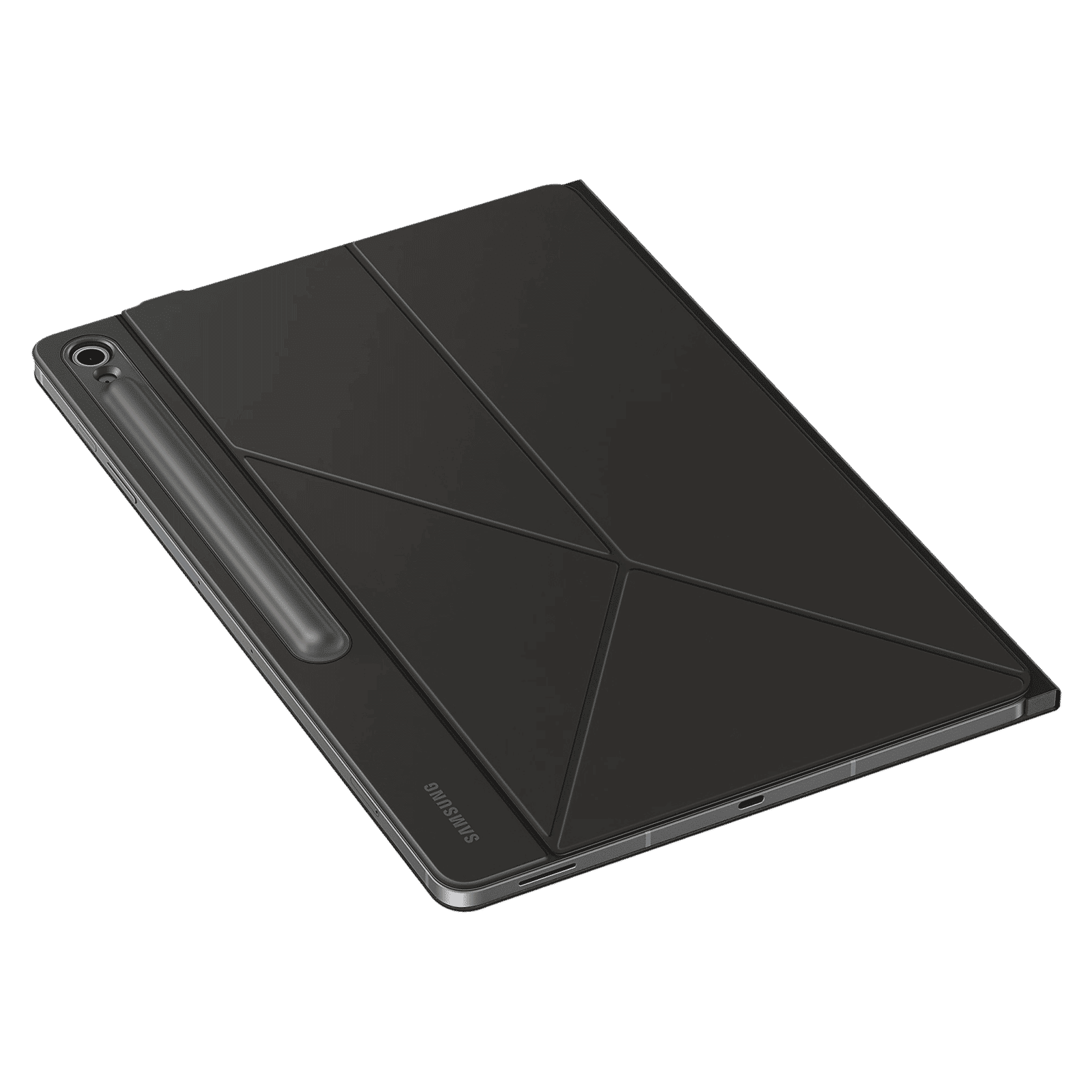 SAMSUNG EF-BX620PBEG Polyurethane Flip Cover for Galaxy Tab S10 FE Plus (Magnetically Attachable, Black)_7