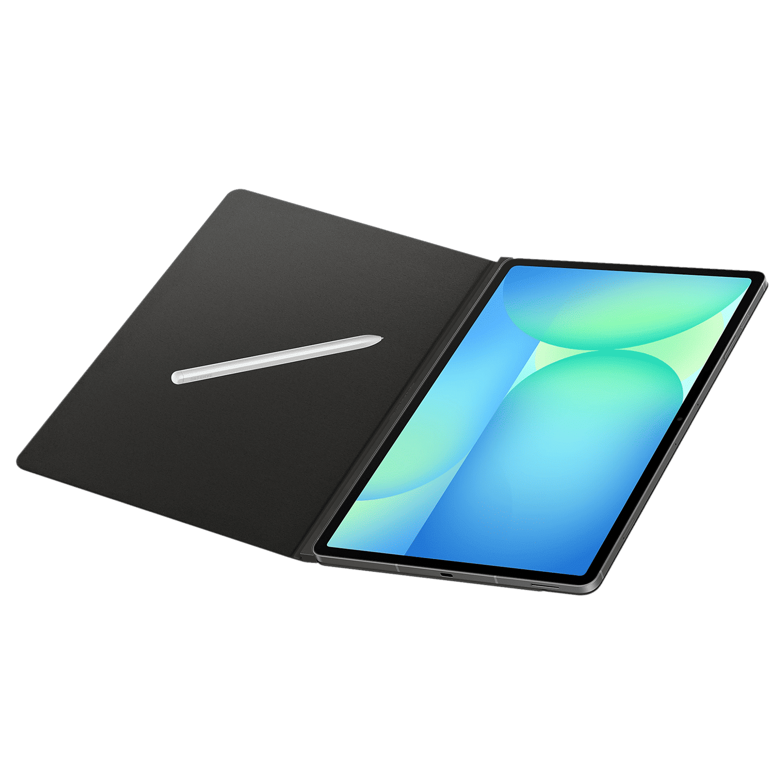 SAMSUNG EF-BX620PBEG Polyurethane Flip Cover for Galaxy Tab S10 FE Plus (Magnetically Attachable, Black)_4