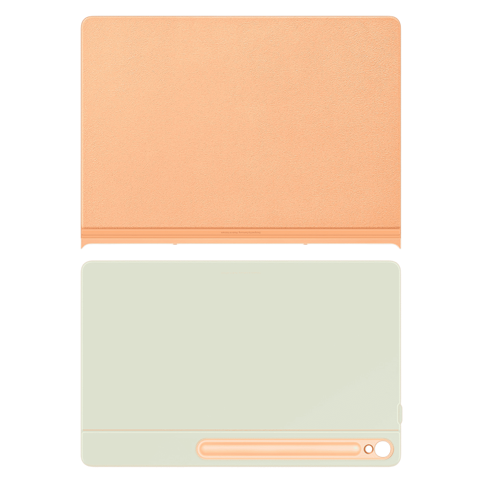 SAMSUNG EF-BX620POEG Polyurethane Flip Cover for Galaxy Tab S10 FE Plus (Magnetically Attachable, Orange)_1