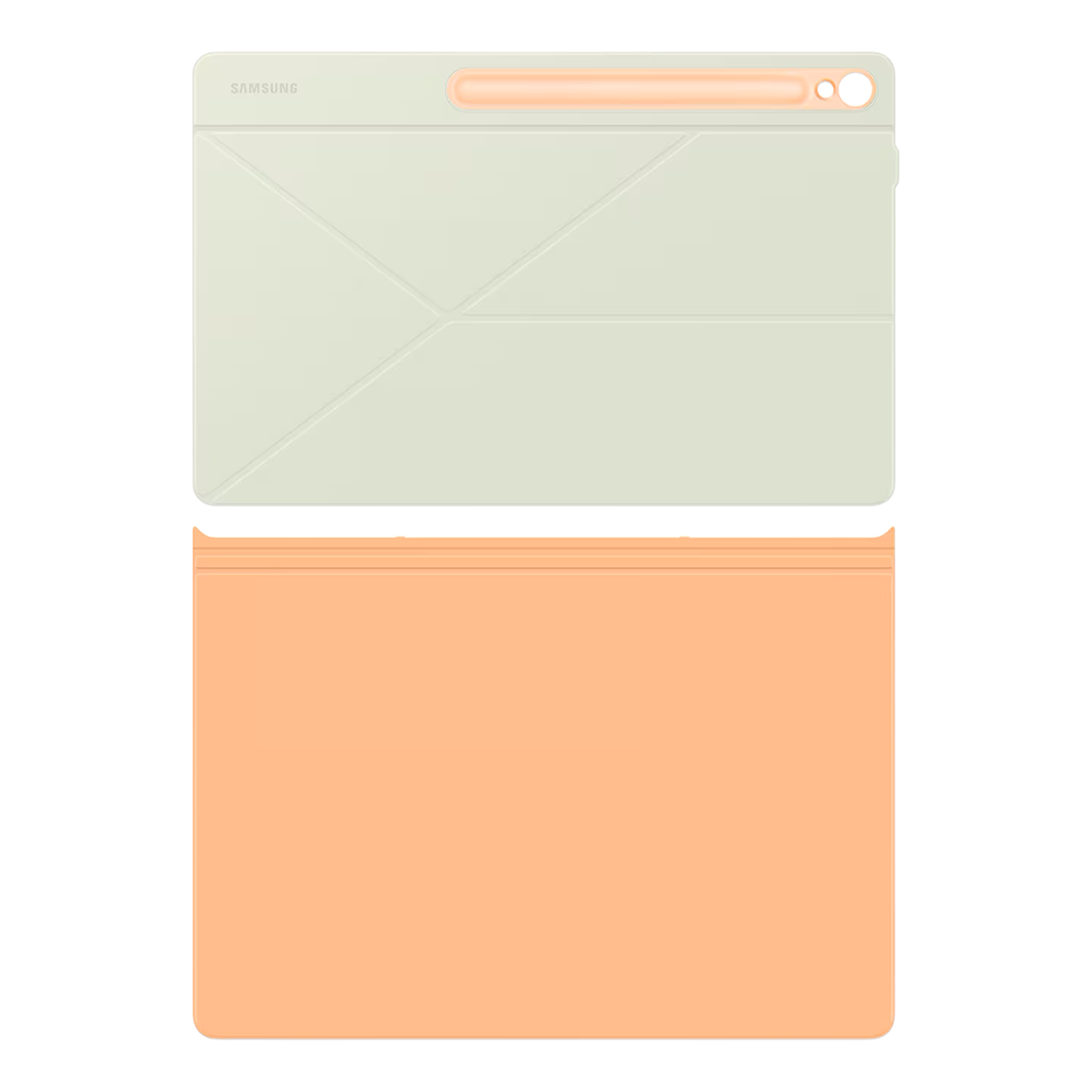 SAMSUNG EF-BX620POEG Polyurethane Flip Cover for Galaxy Tab S10 FE Plus (Magnetically Attachable, Orange)_4