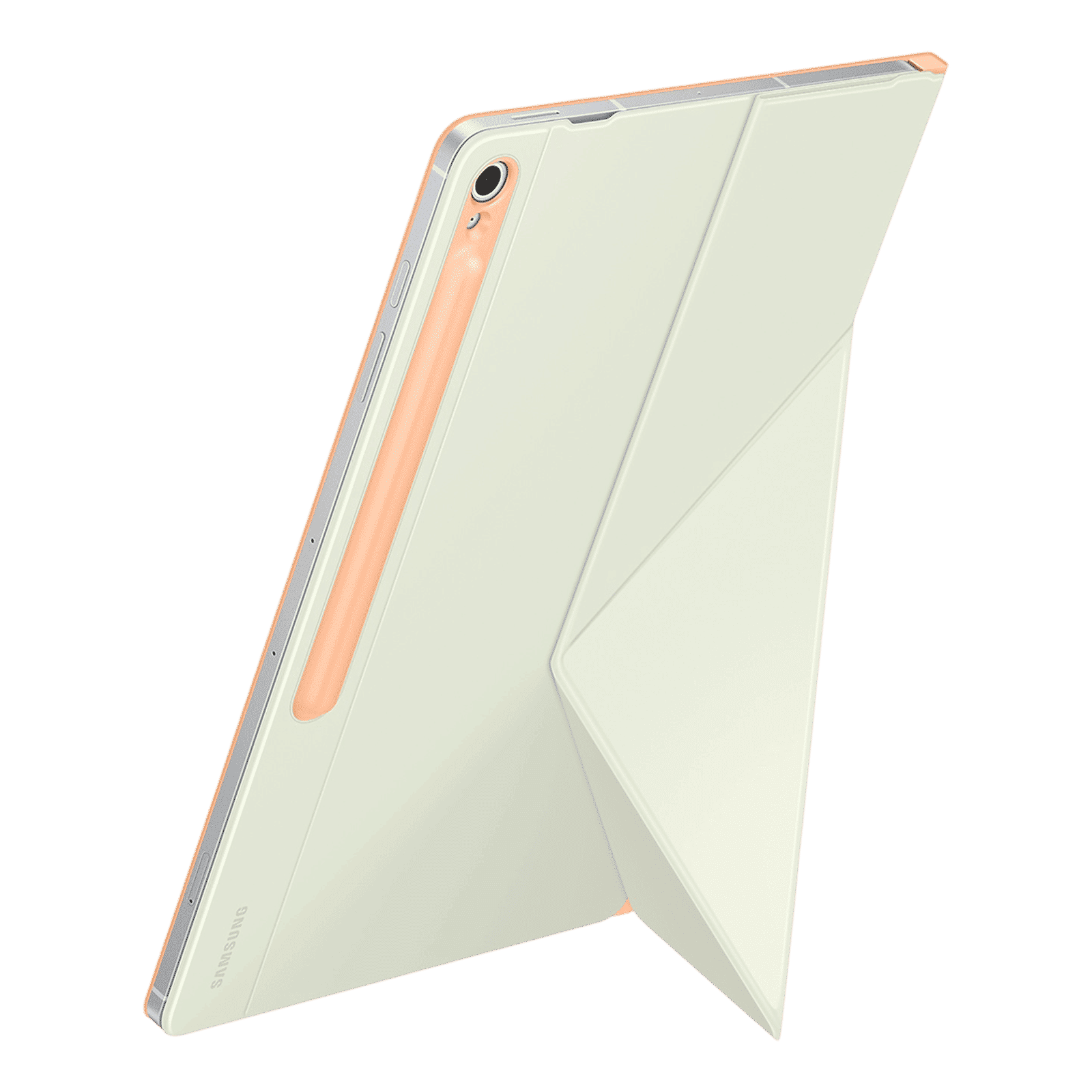 SAMSUNG EF-BX620POEG Polyurethane Flip Cover for Galaxy Tab S10 FE Plus (Magnetically Attachable, Orange)_7