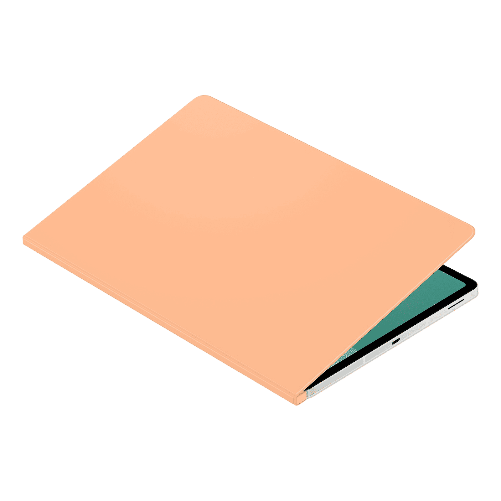 SAMSUNG EF-BX620POEG Polyurethane Flip Cover for Galaxy Tab S10 FE Plus (Magnetically Attachable, Orange)_9