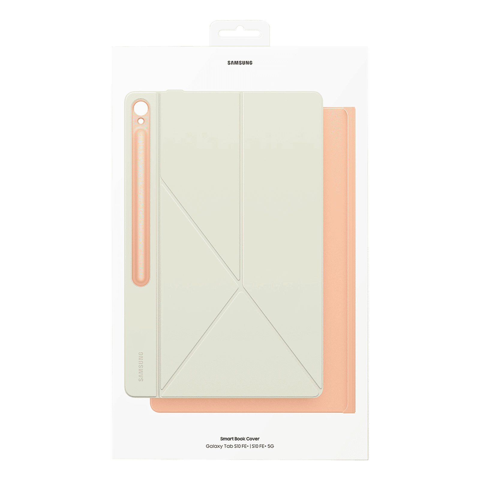 SAMSUNG EF-BX620POEG Polyurethane Flip Cover for Galaxy Tab S10 FE Plus (Magnetically Attachable, Orange)_11