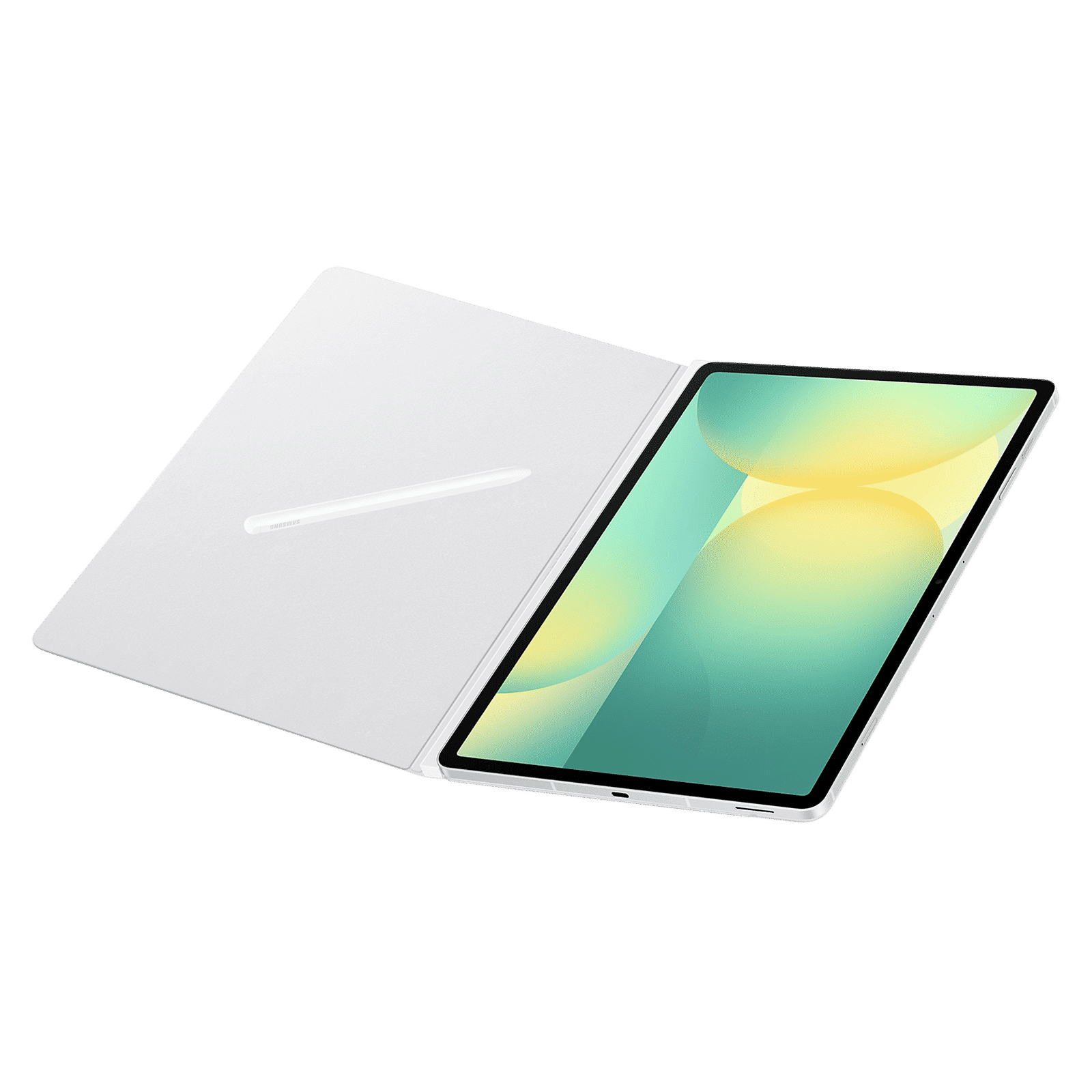 SAMSUNG EF-BX620PWEG Polyurethane Flip Cover for Galaxy Tab S10 FE Plus (Magnetically Attachable, White)_4