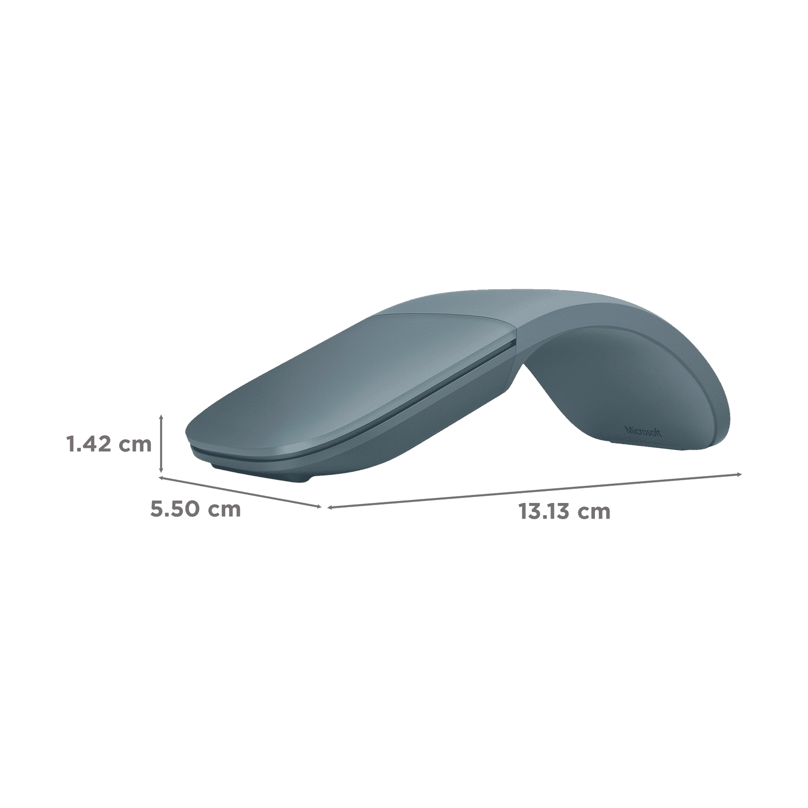 Microsoft Surface Arc Bluetooth Wireless Laser Mouse with Touch Scroll Plane (Vertically & Horizontally Scrolling, Ocean)_2