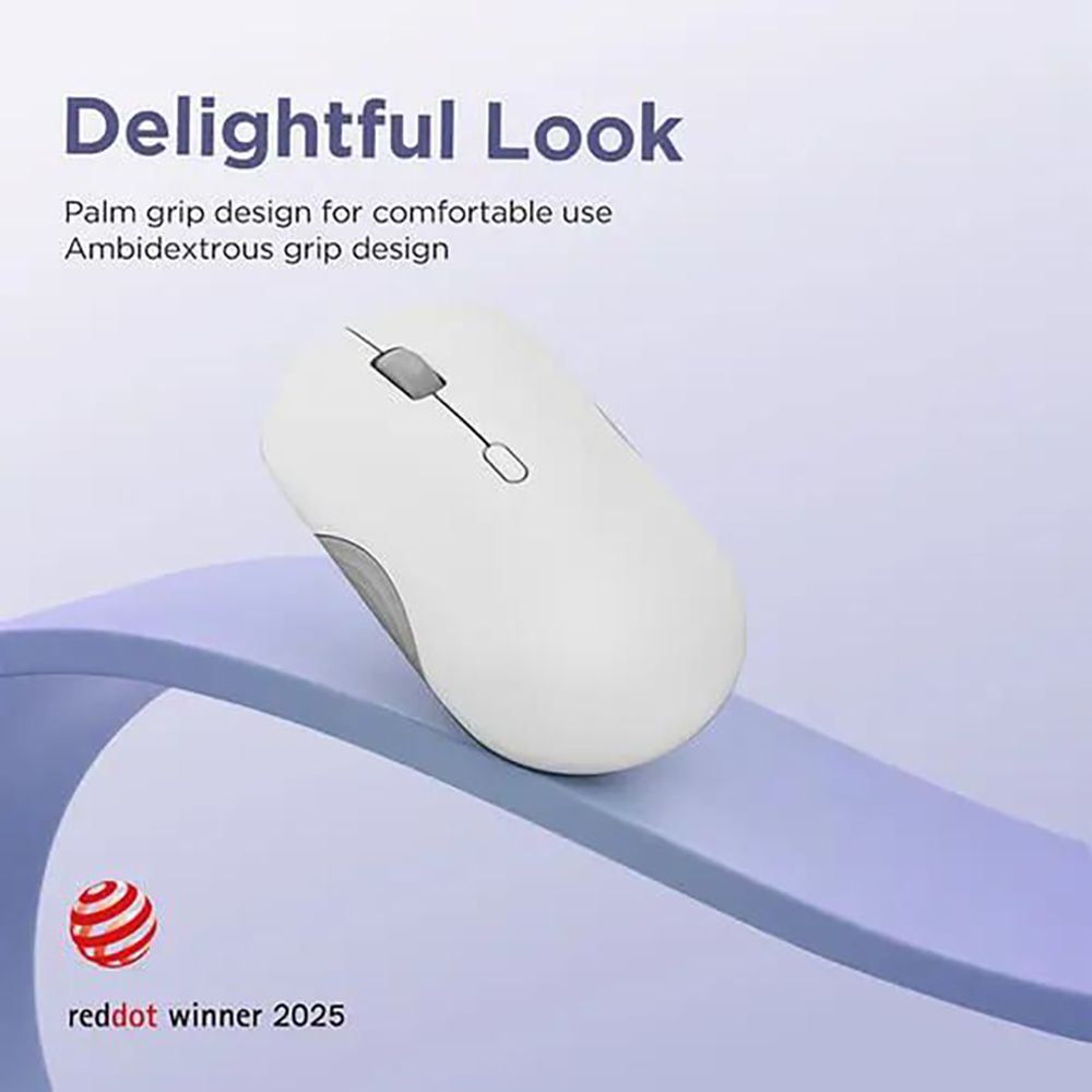 Lenovo 350 Silent Bluetooth 5.3 Wireless Optical Performance Mouse with Customizable Buttons (2400 DPI Adjustable, Full-size Ambidextrous Ergonomic, Cloud Grey)_17