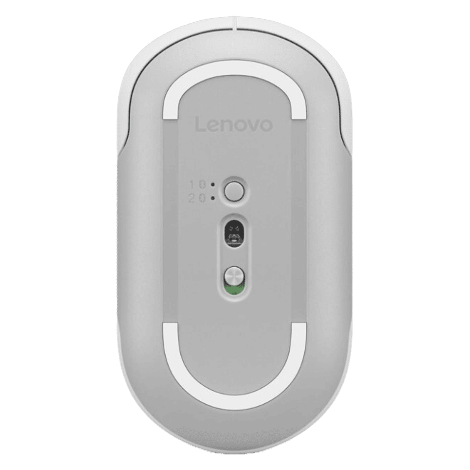 Lenovo 350 Silent Bluetooth 5.3 Wireless Optical Performance Mouse with Customizable Buttons (2400 DPI Adjustable, Full-size Ambidextrous Ergonomic, Cloud Grey)_4